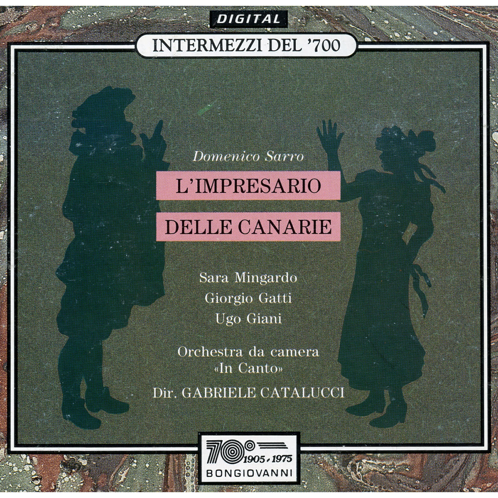 Релиз Sarri: L'impresario delle canarie, Coronatemi il crine & Flute Sonata