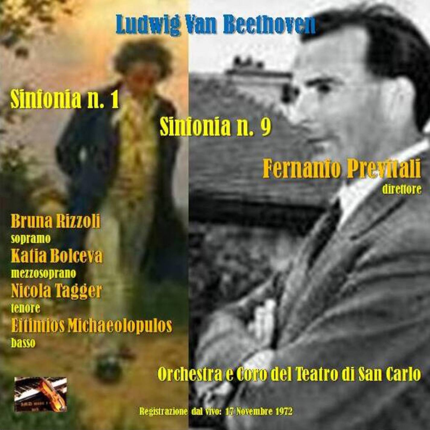 Релиз Fernando Previtali dirige Ludwig van Beethoven: Sinfonie 1 & 9; Napoli, 1972 (Live recording; Napoli, 1972)