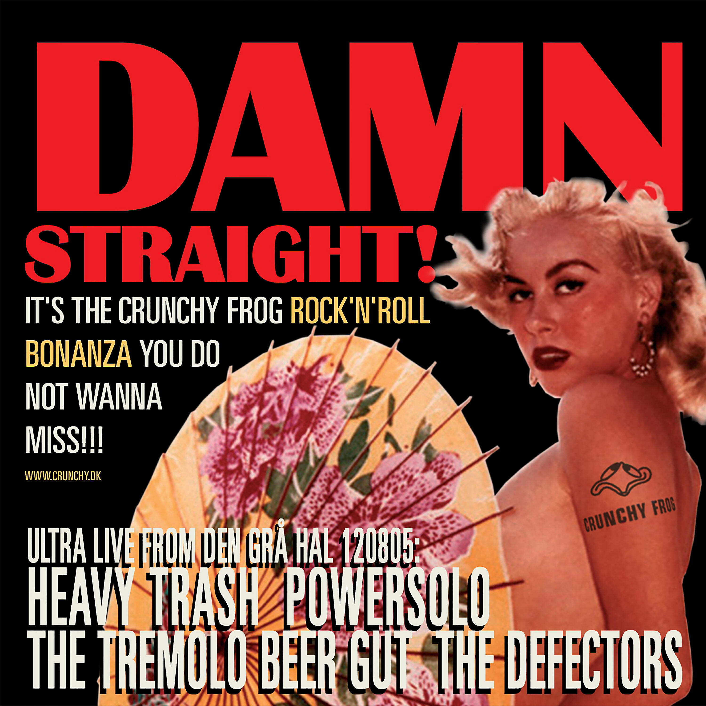 Релиз DAMN STRAIGHT! - The Crunchy Frog Rock'n'roll Bonanza