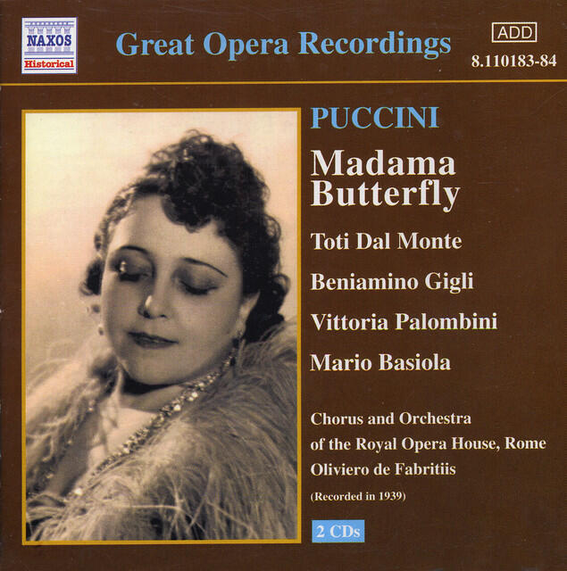 Релиз Puccini: Madama Butterfly (Gigli, Dal Monte) (1939)