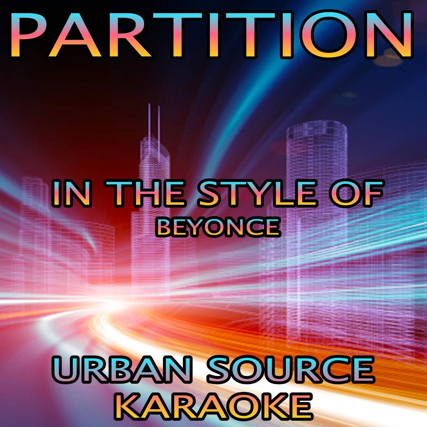 Релиз Partition (In The Style Of Beyonce)