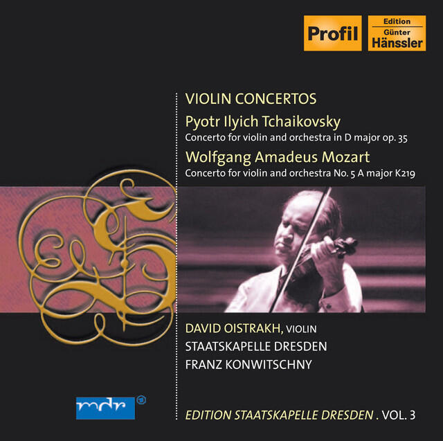 Релиз Tchaikovsky, P.I.: Violin Concerto / Mozart, W.A.: Violin Concerto No. 5 (D. Oistrakh, Konwitschny) (Staatskapelle Dresden Edition, Vol. 3)