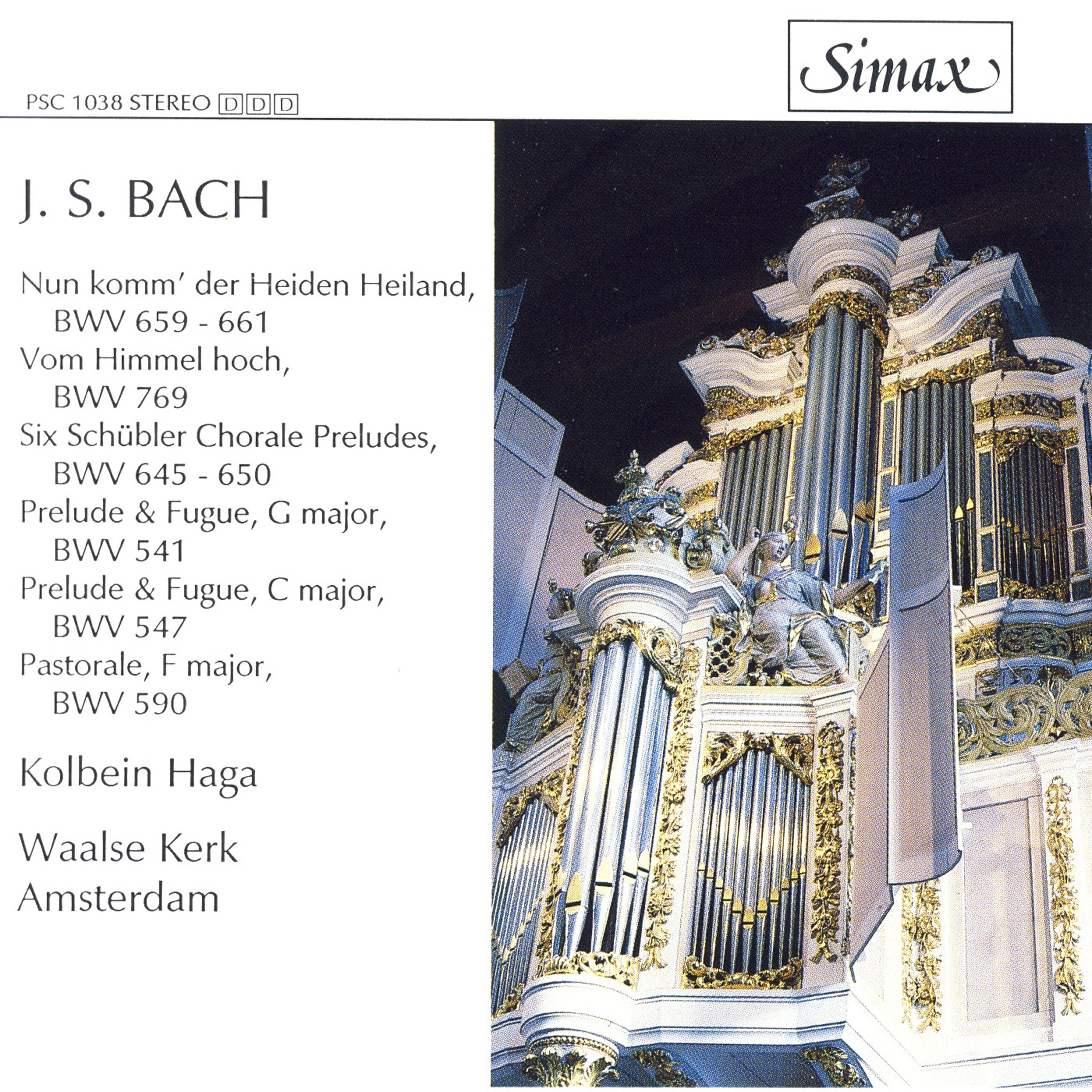 Релиз Bach: Prelude and Fugue Bwv 541 & Bwv 547/ Schübler Chorales Etc