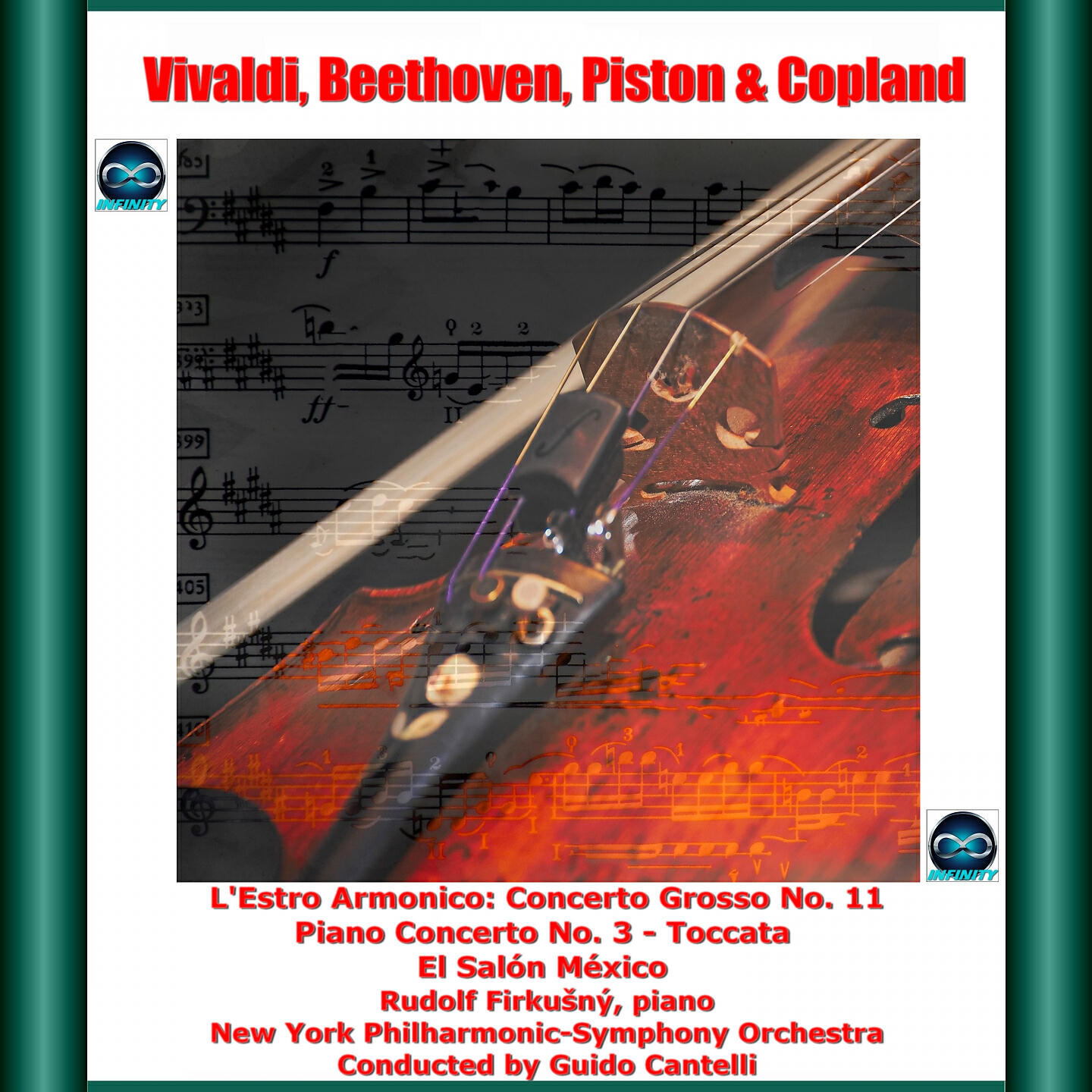 Релиз Vivaldi, beethoven, piston & copland: l'estro armonico: concerto grosso no. 11 - piano concerto no. 3 - toccata - el salón méxico