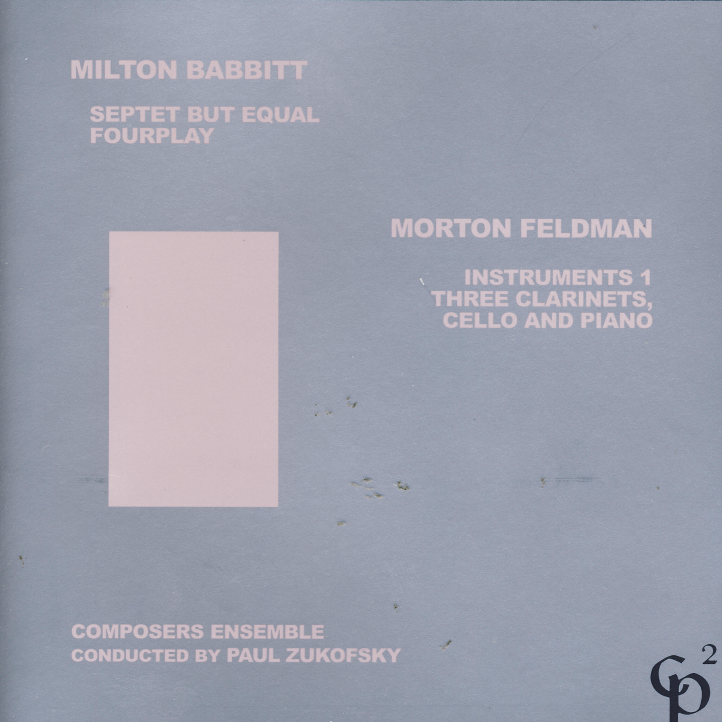 Релиз Milton Babbitt/Morton Feldman