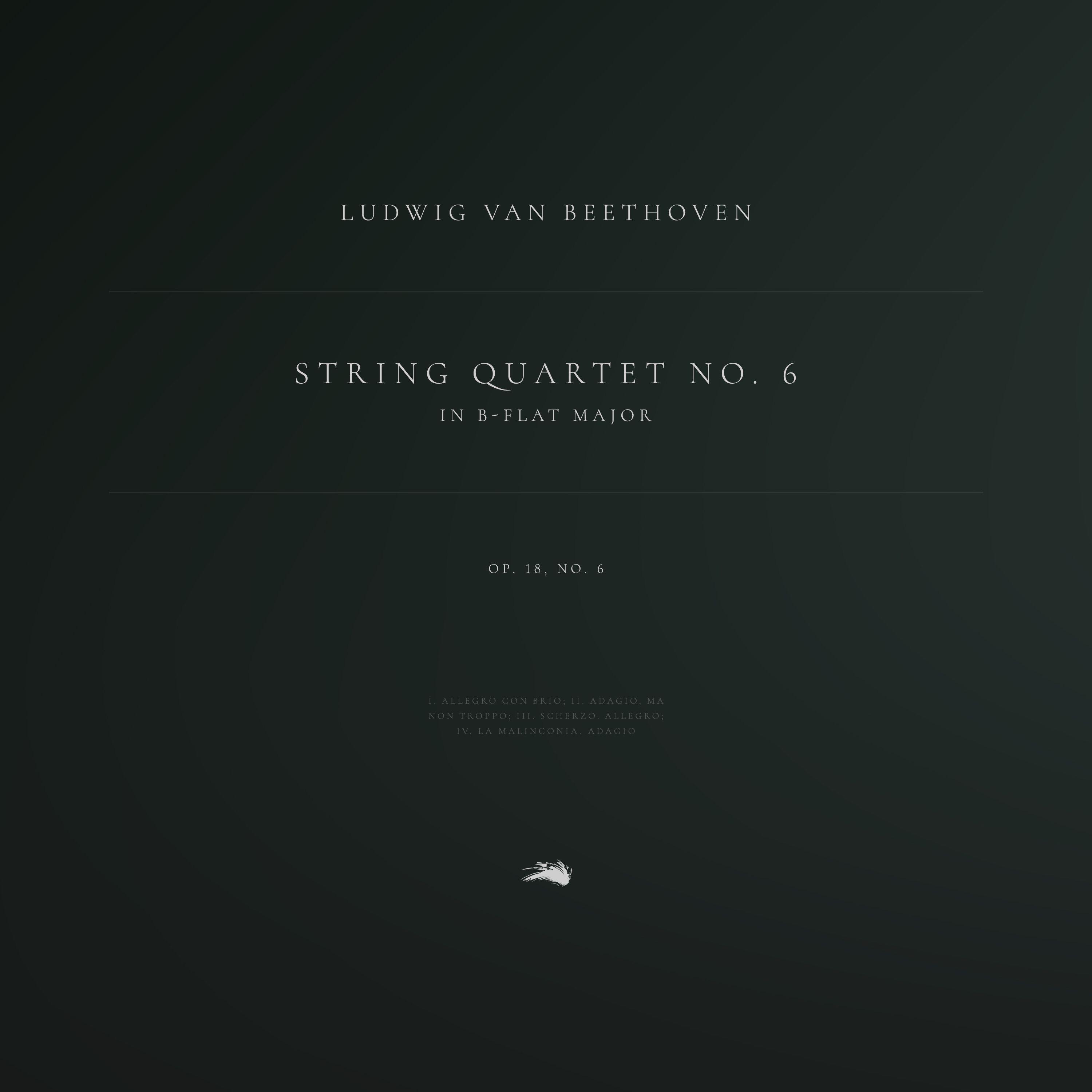 Релиз String Quartet No. 6 in B-Flat Major, Op. 18, No. 6
