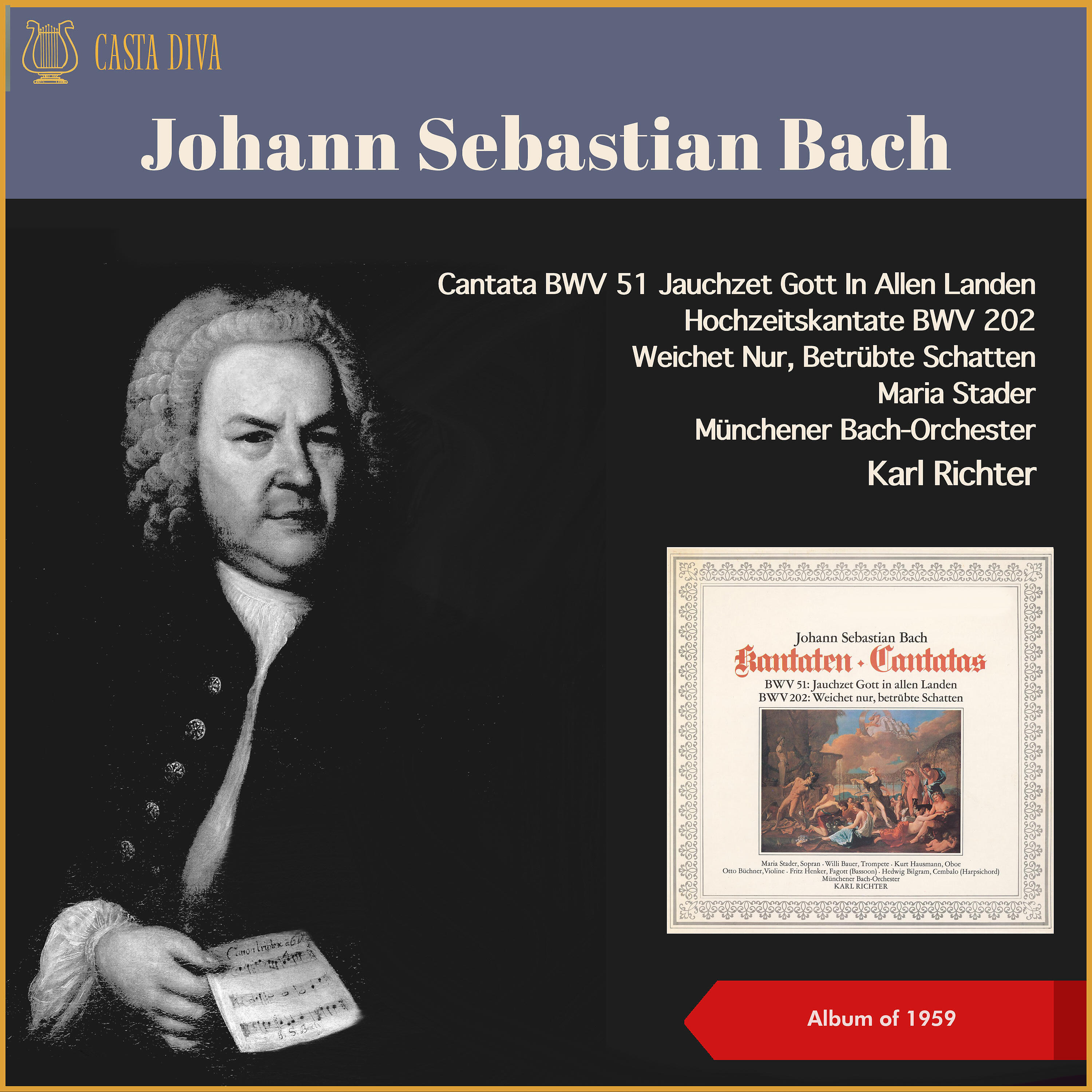 Релиз Johann Sebastian Bach: Cantata BWV 51 Jauchzet Gott In Allen Landen - Hochzeitskantate, BWV 202 Weichet Nur, Betrübte Schatten