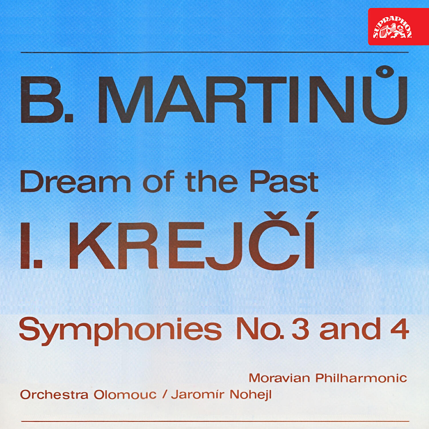 Релиз B. Martinů: Dream of the Past – I. Krejčí: Symphonies No. 3 and 4