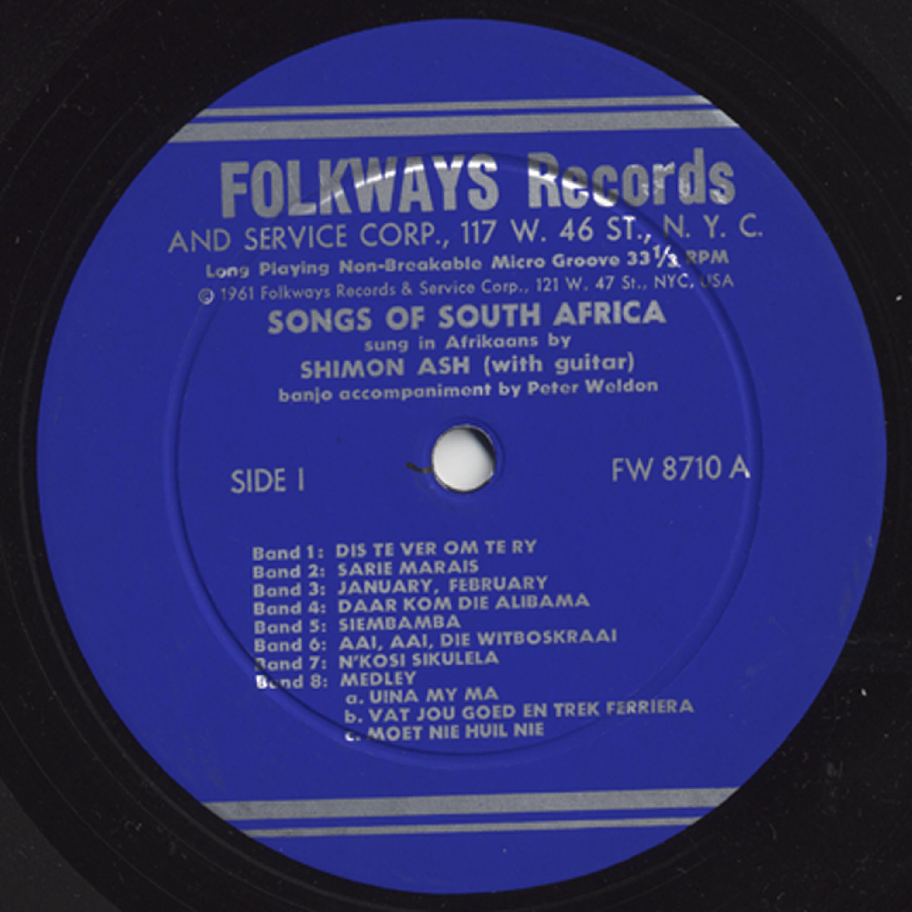 Релиз Songs of South Africa: Sung in Afrikaans