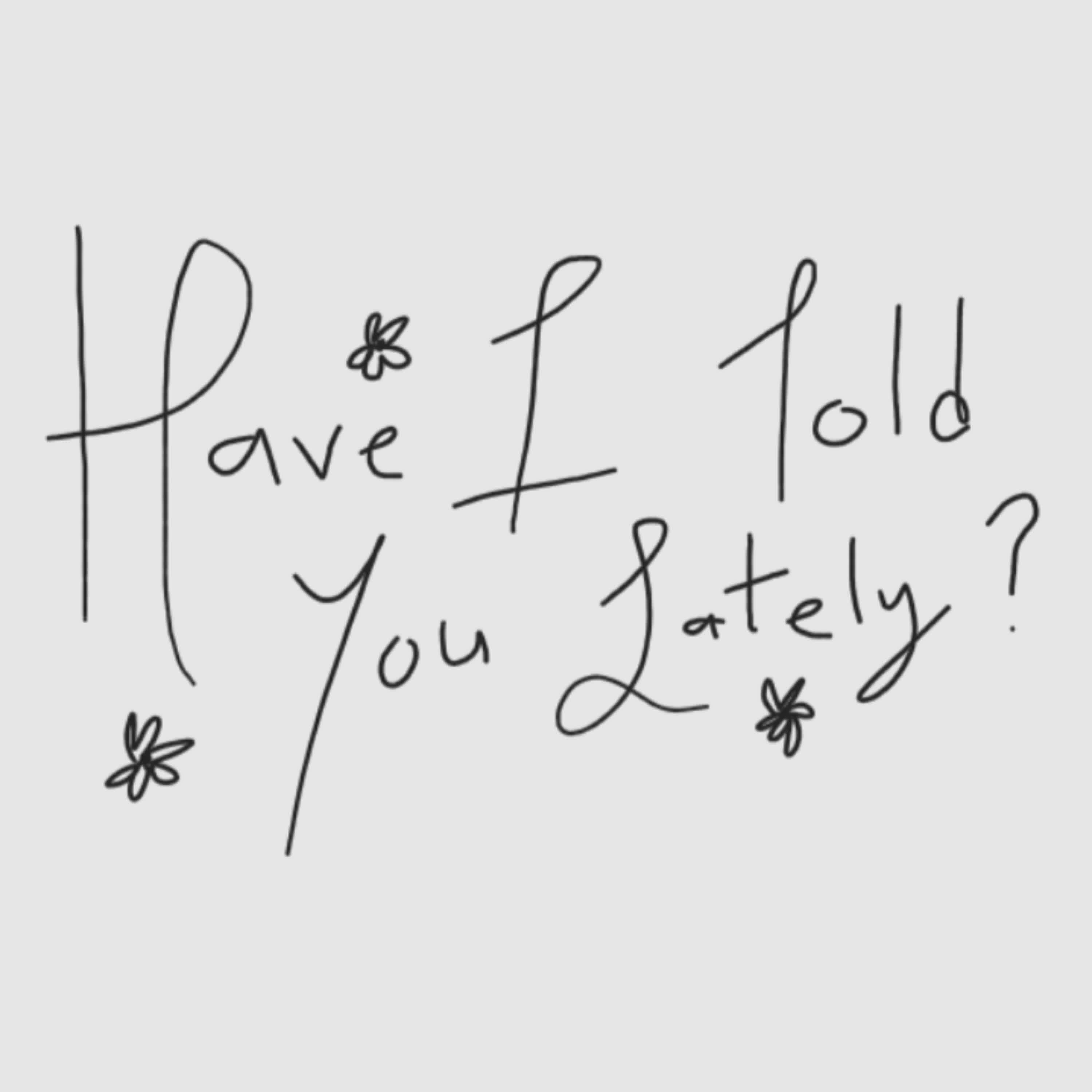 Релиз Have I told you lately?