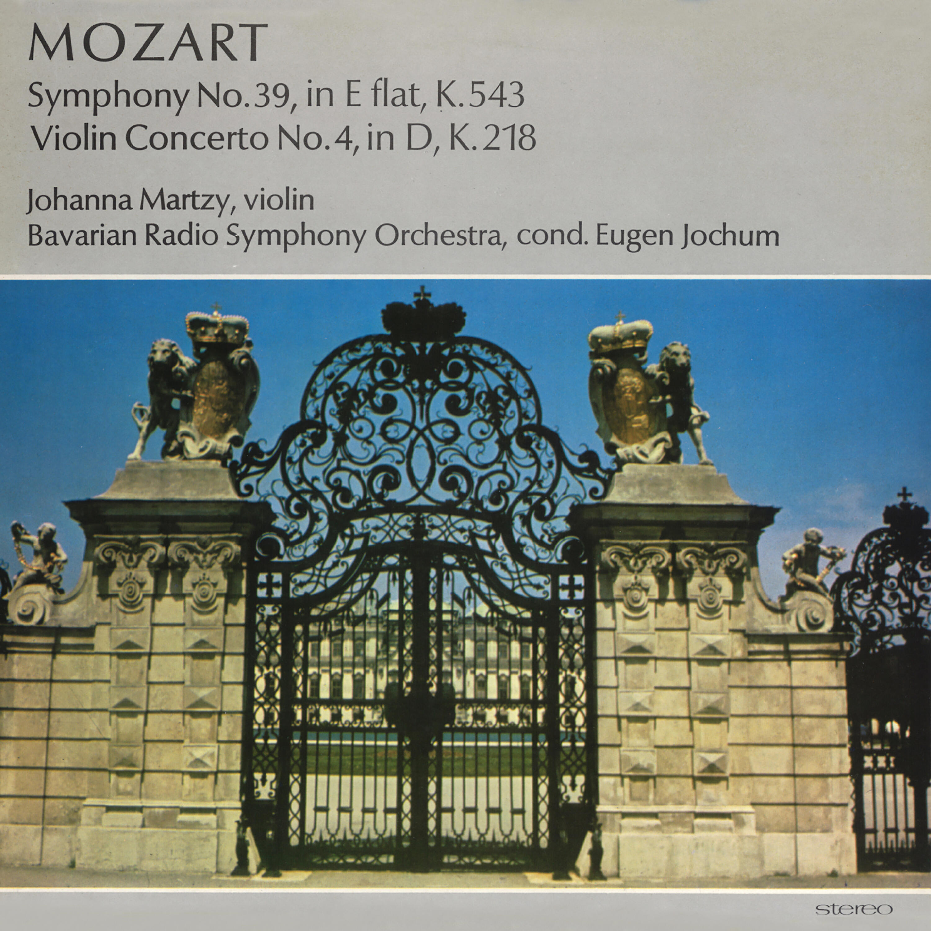 Релиз Mozart. Symphony No. 39, in E flat, K.543. Violin Concerto No. 4, in D, K.218