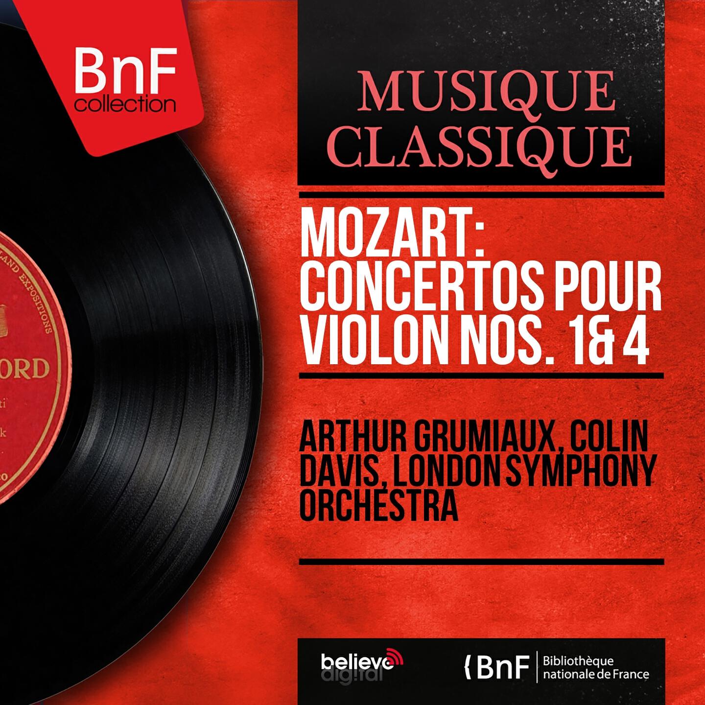 Релиз Mozart: Concertos pour violon Nos. 1 & 4 (Mono Version)