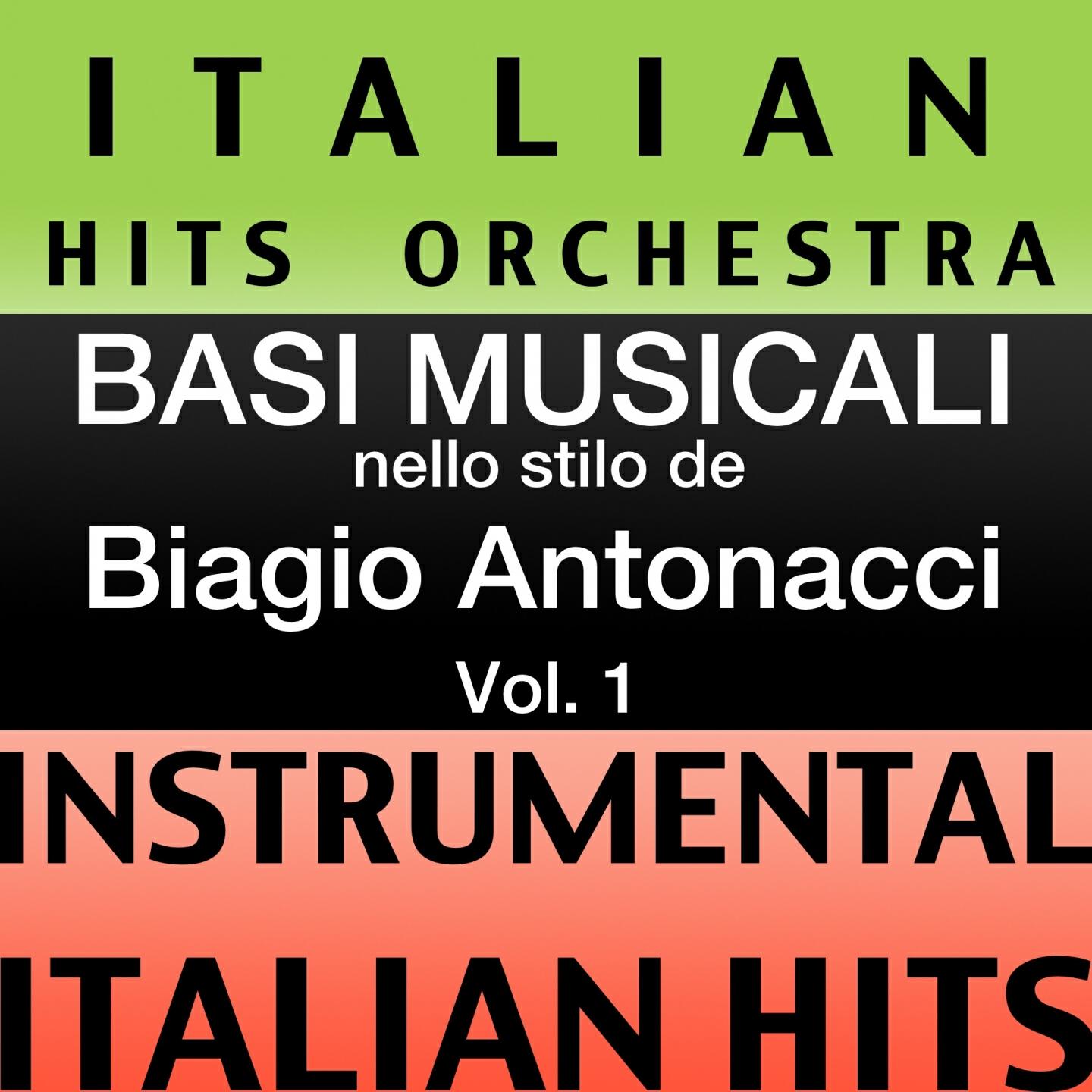 Релиз Basi musicale nello stilo dei biagio antonacci (instrumental karaoke tracks), Vol. 1