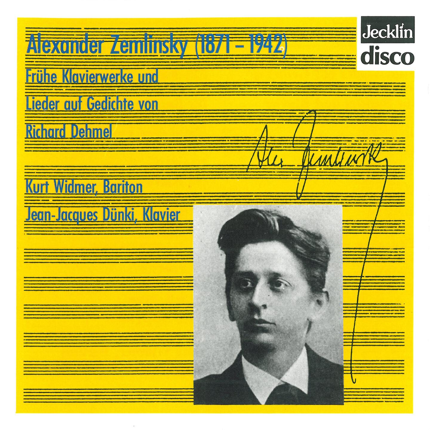 Релиз Alexander von Zemlinsky: Frühe Klavierwerke und Lieder auf Gedichte von Richard Dehmel