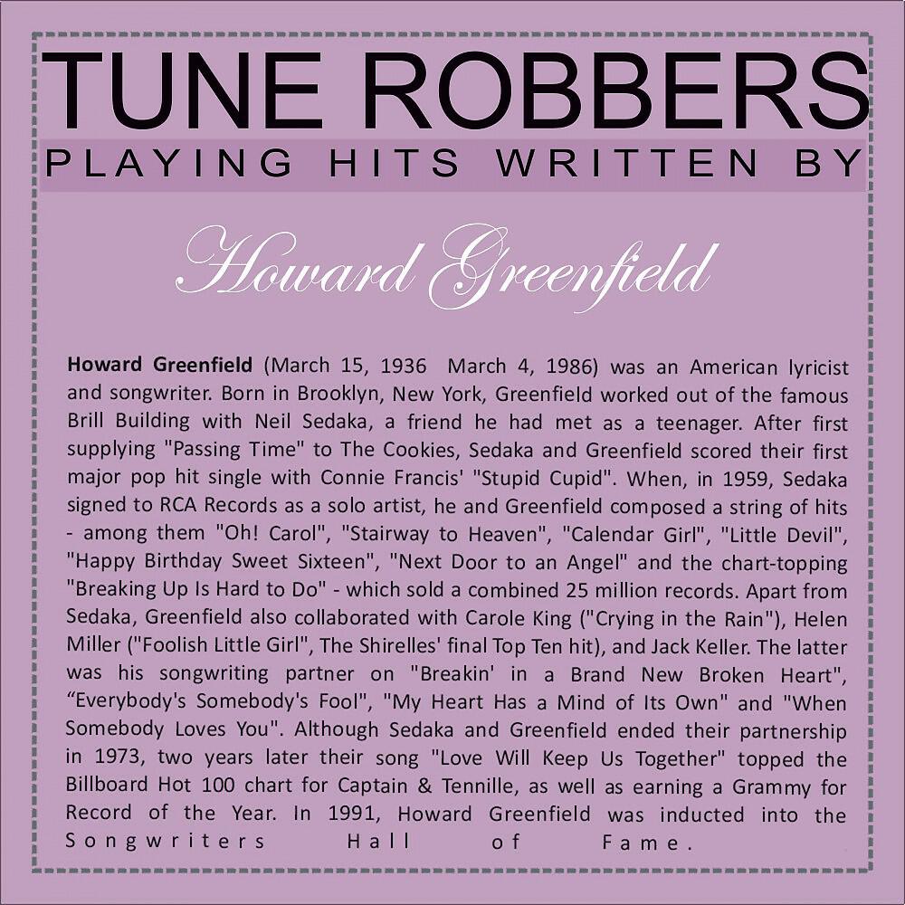 Релиз Tune Robbers Playing Hits Written By Howard Greenfield