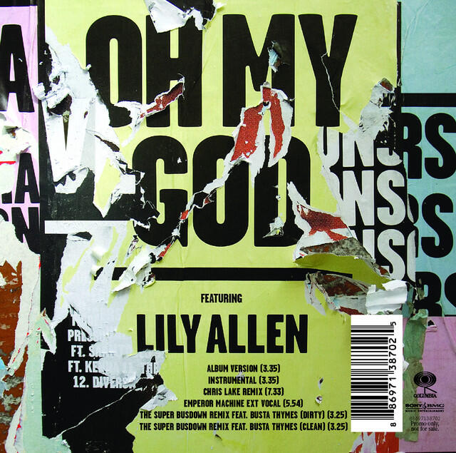 Релиз Oh My God (feat. Lily Allen)