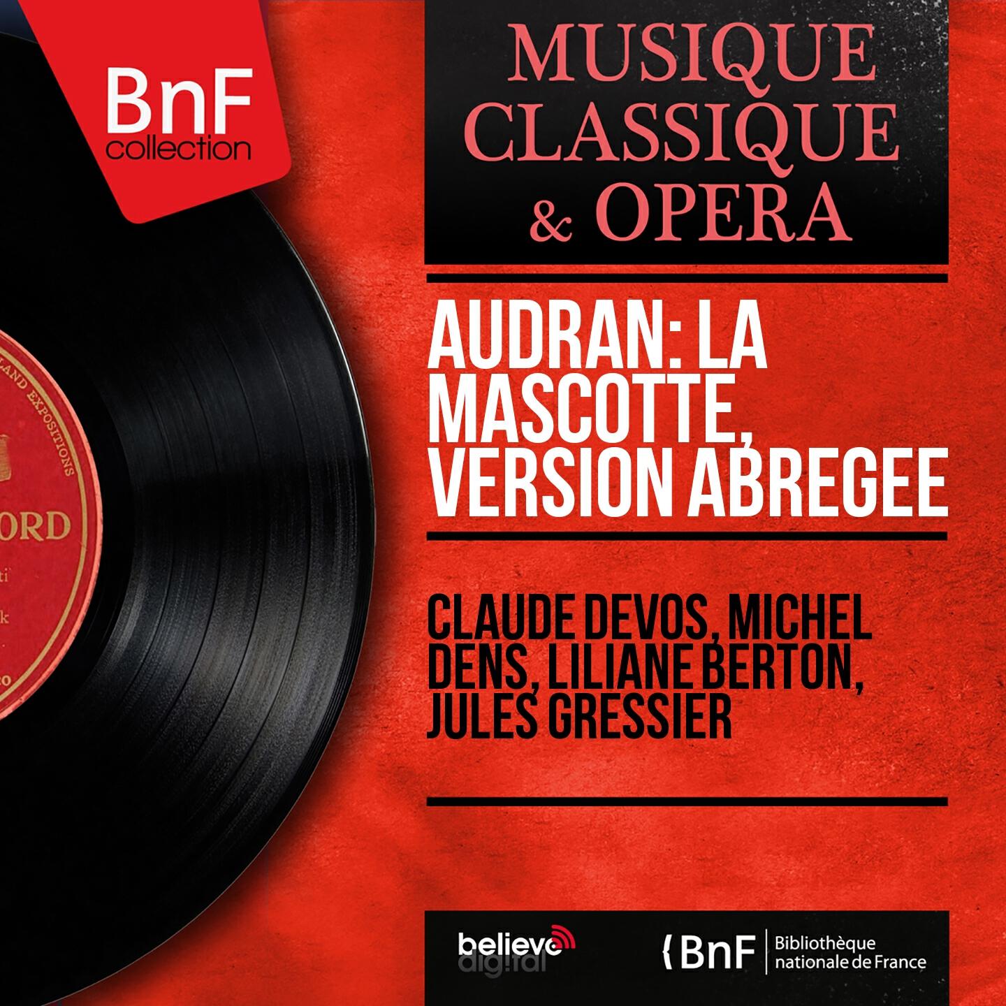 Релиз Audran: La mascotte, version abrégée (Mono Version)