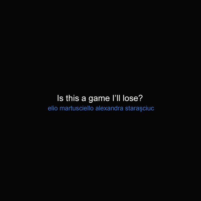 Релиз Is this a game I’ll lose?