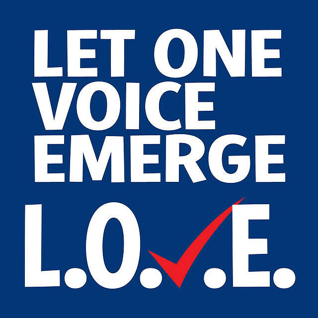 Постер альбома L.O.V.E. (Let One Voice Emerge) [feat. Patti Austin, Shiela E, Siedah Garrett, Lalah Hathaway, Judith Hill & Keke Palmer]