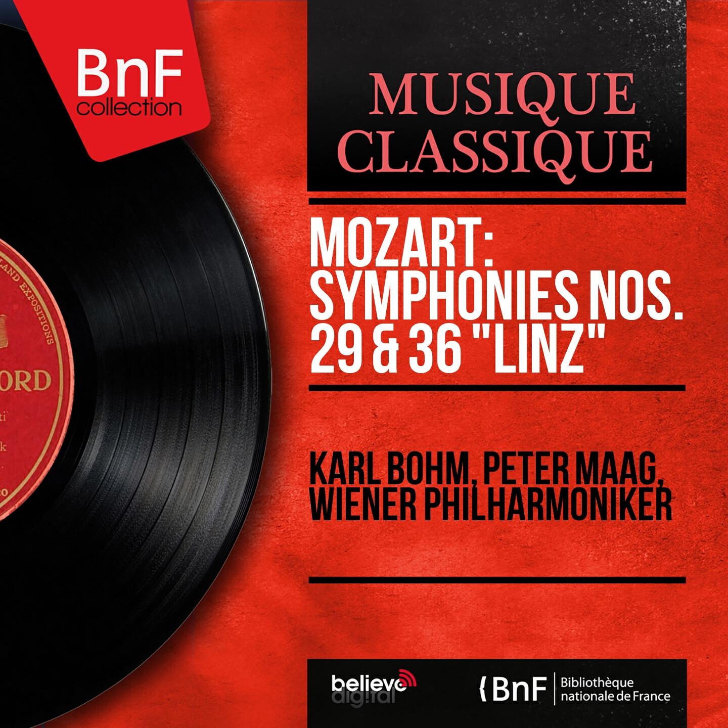 Релиз Mozart: Symphonies Nos. 29 & 36 "Linz" (Mono Version)