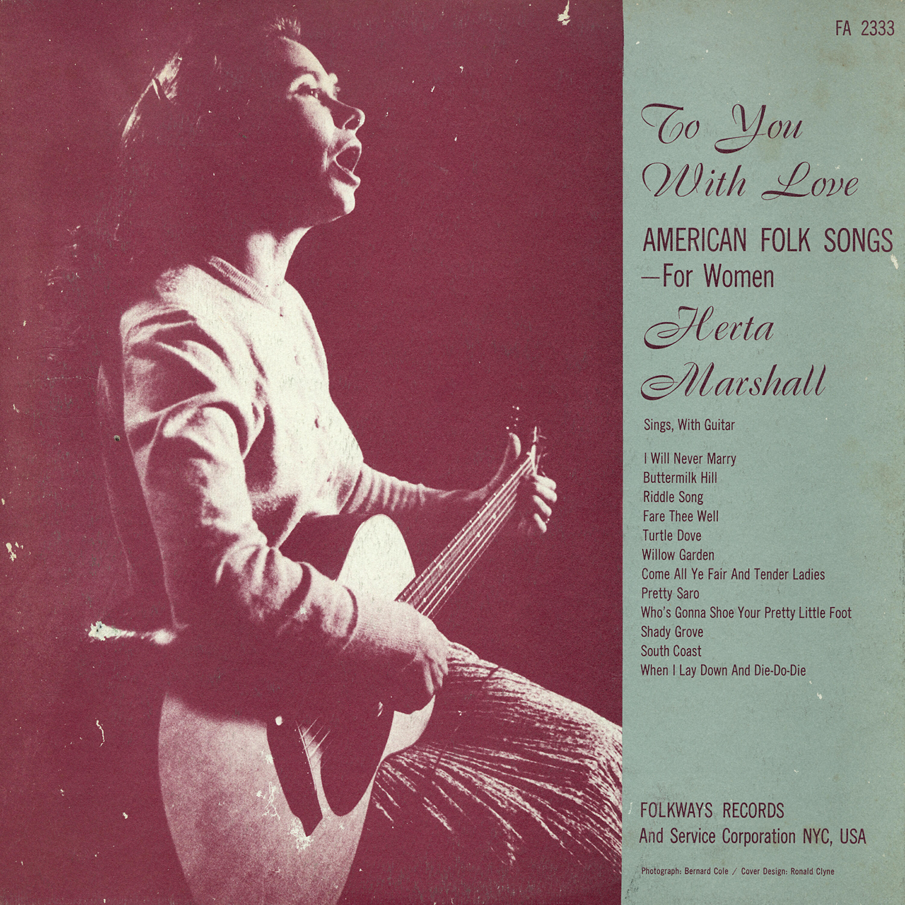 Релиз To You with Love: American Folk Songs for Women