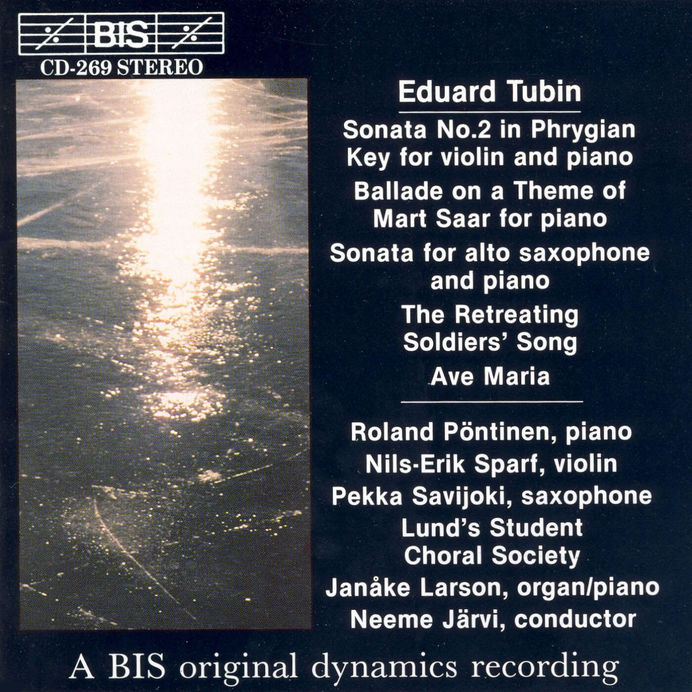 Релиз Tubin: Violin Sonata / Alto Saxophone Sonata / Ave Maria