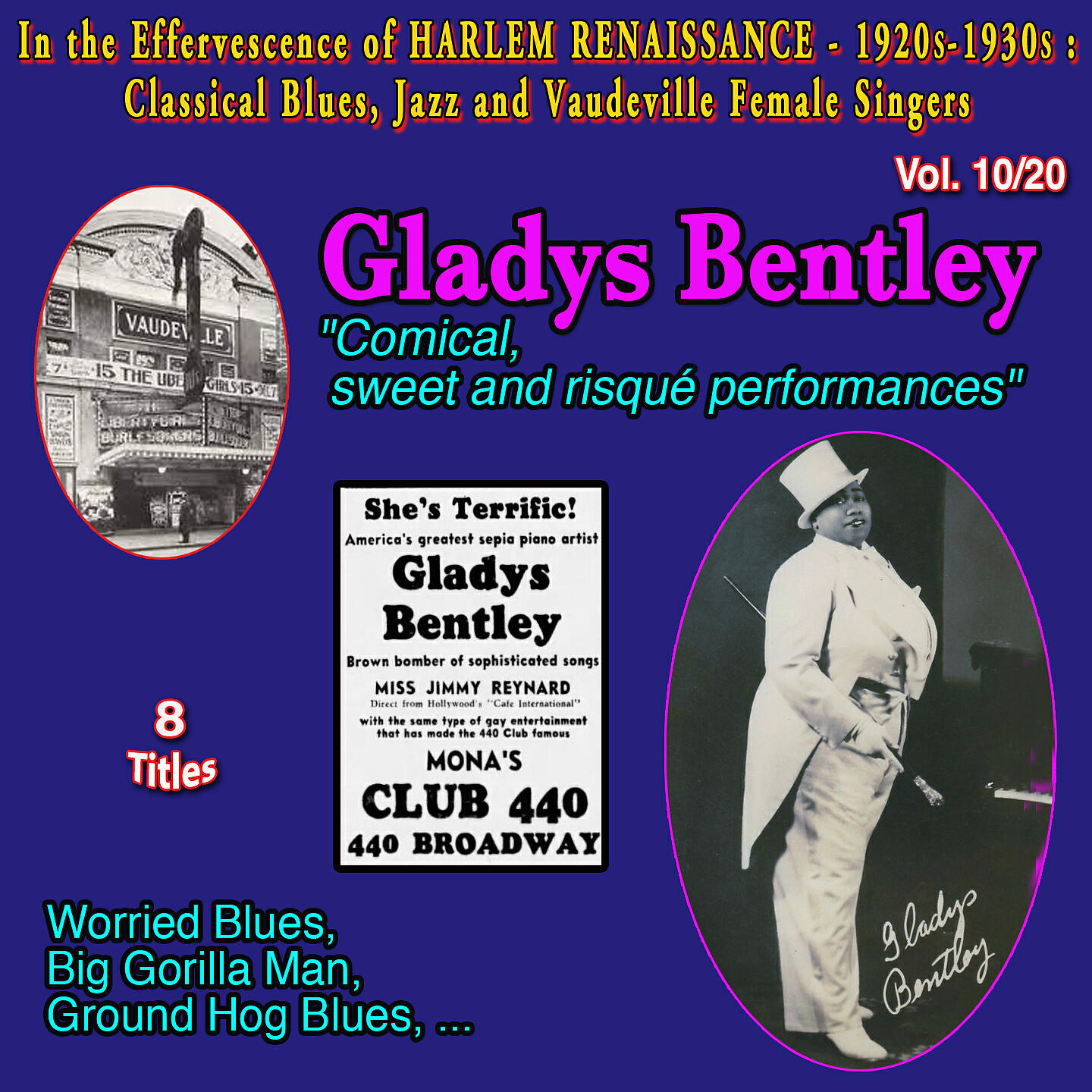 Релиз In the Effercescence of Harlem Renaissance - 1920S-1930S: Classical Blues, Jazz & Vaudeville Female Singers Collection - 20 Vol.