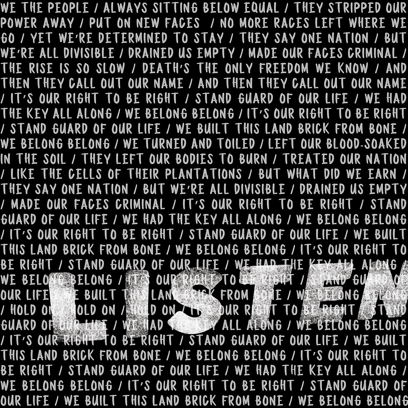 Постер альбома Listen