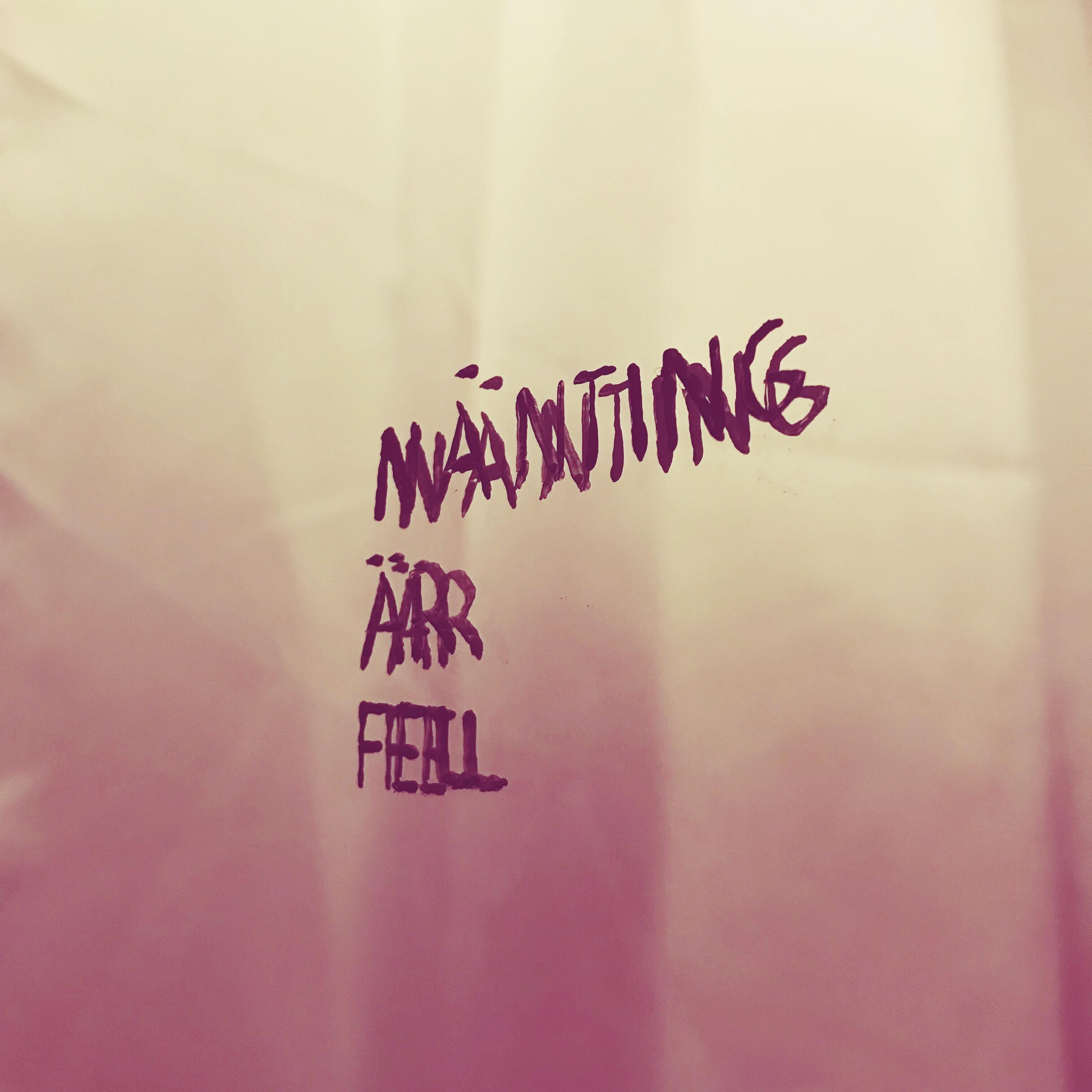 Релиз Nånting är fel