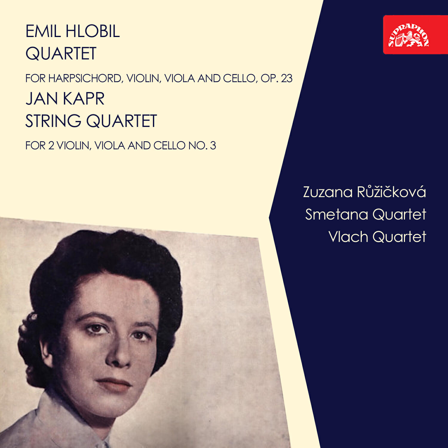 Релиз Hlobil: Quartet for Harpsichord, Violin, Viola and Cello, Op. 23 - Kapr: String Quartet for 2 Violin, Viola and Cello No. 3