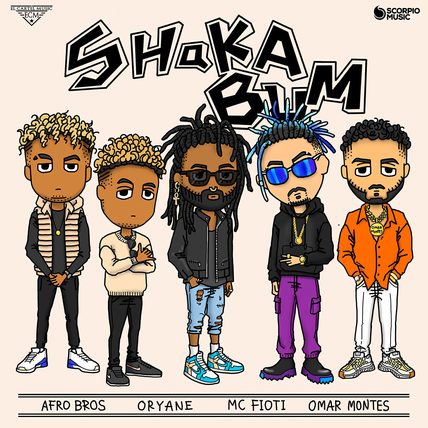 Afro Bros, Oryane, Omar Montes, Afro Bros, Oryane, Omar Montes, MC Fioti - Shaka Bum