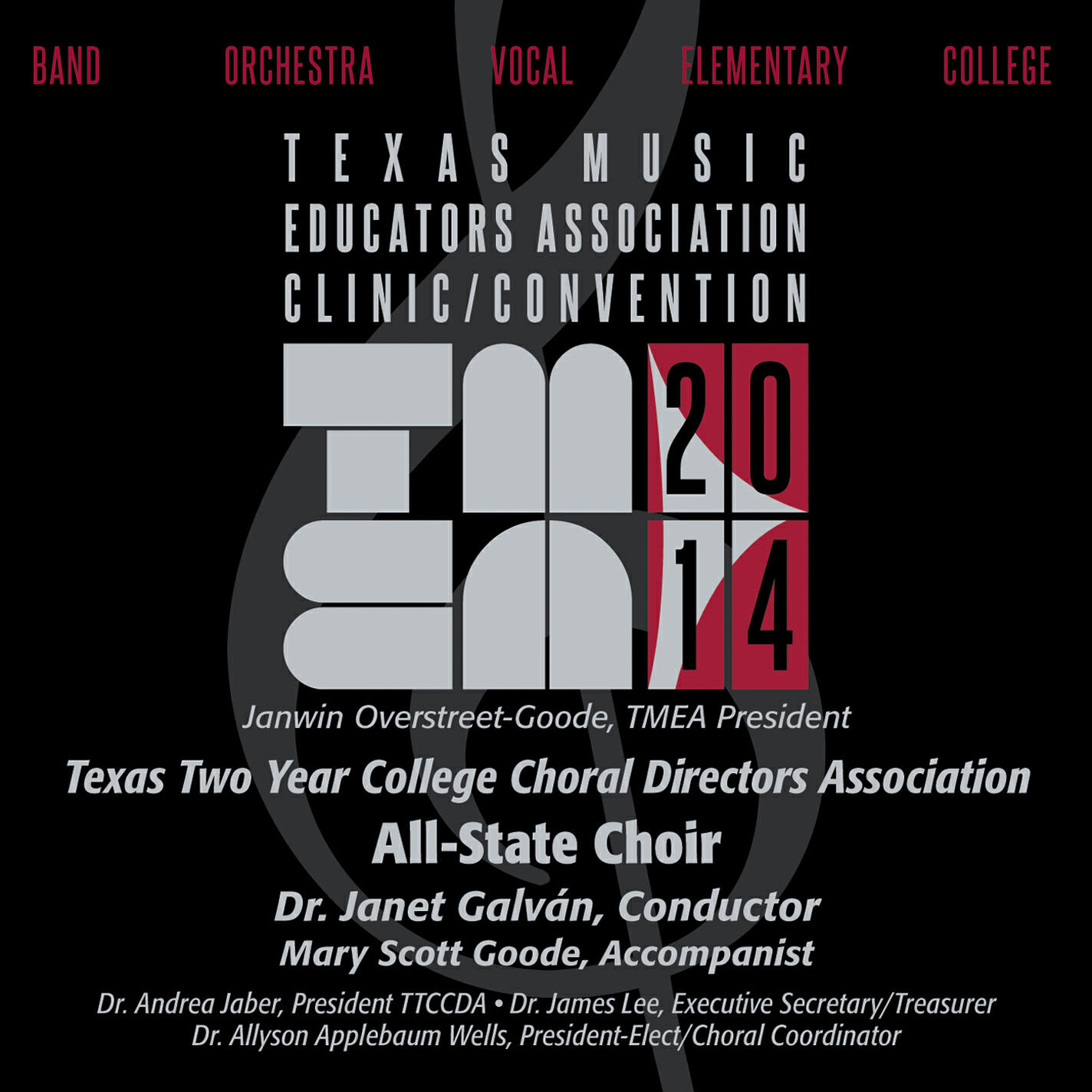 Релиз 2014 Texas Music Educators Association (TMEA): Texas Two Year College Choral Directors Association All-State Choir [Live]