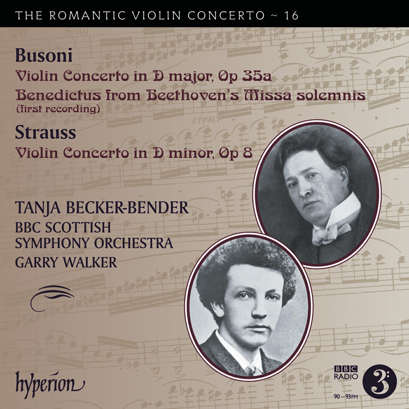 Релиз Busoni & R. Strauss: Violin Concertos (Hyperion Romantic Violin Concerto 16)