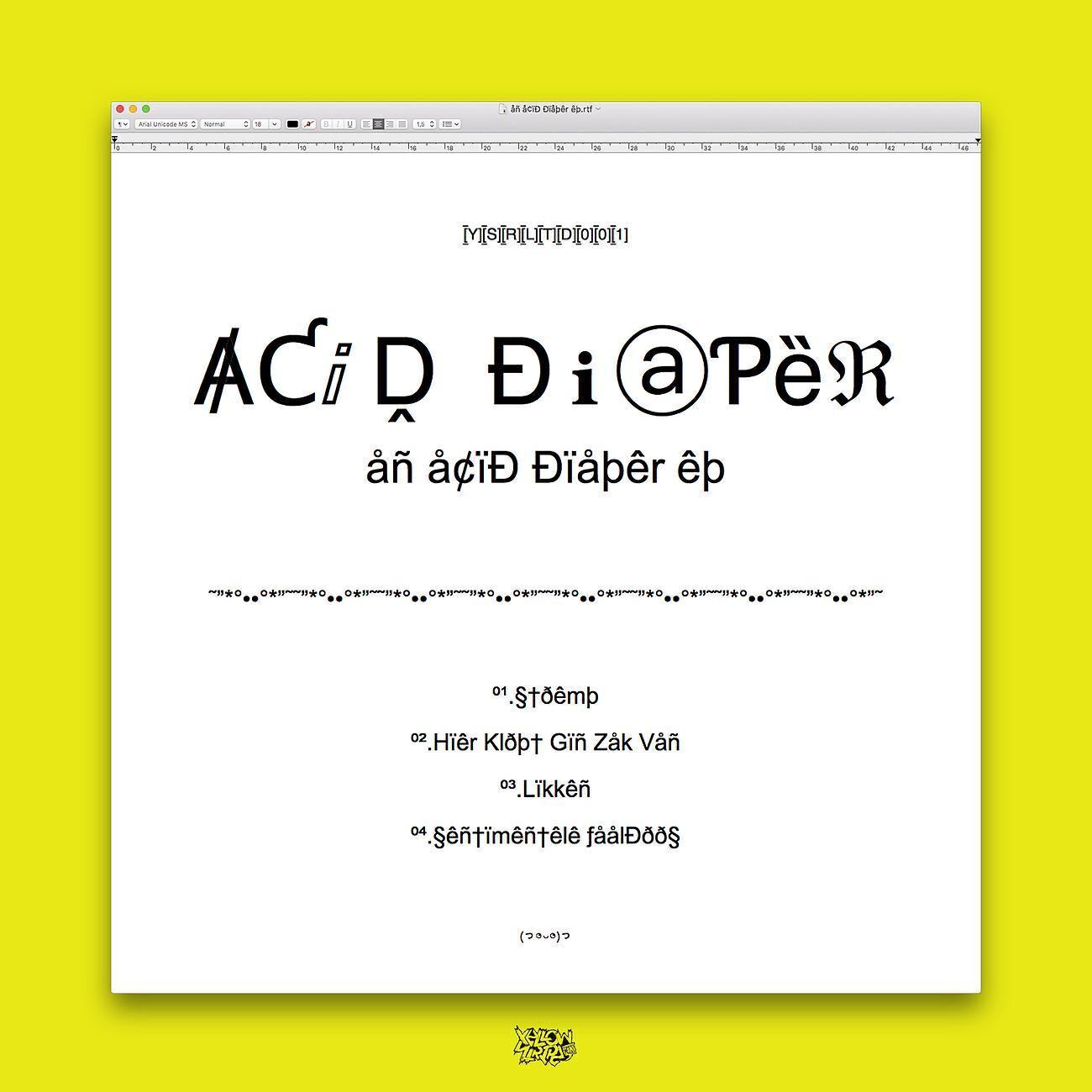 Acid Diaper