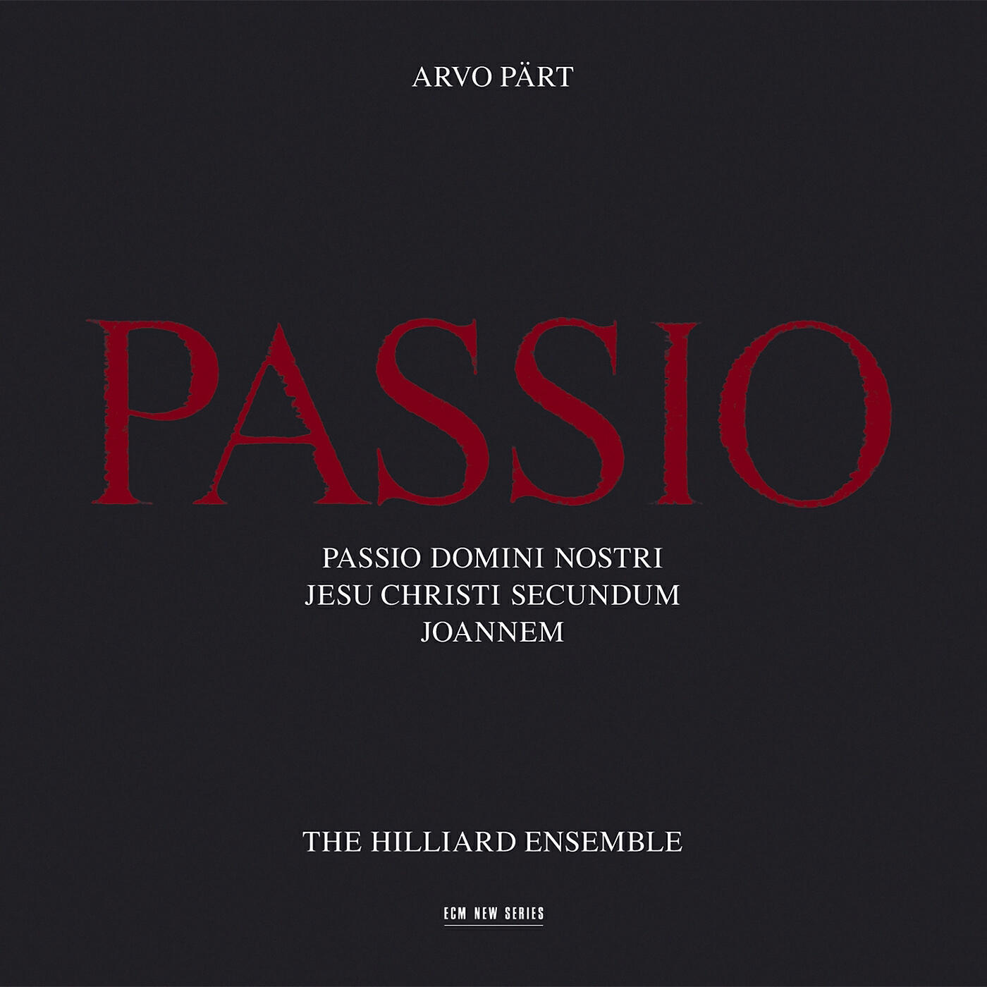 Релиз Arvo Pärt: Passio
