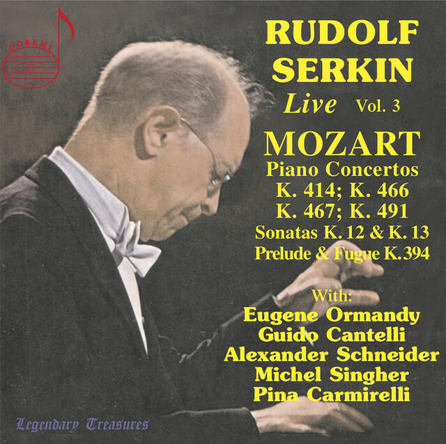 Релиз Rudolf Serkin Live, Vol. 3