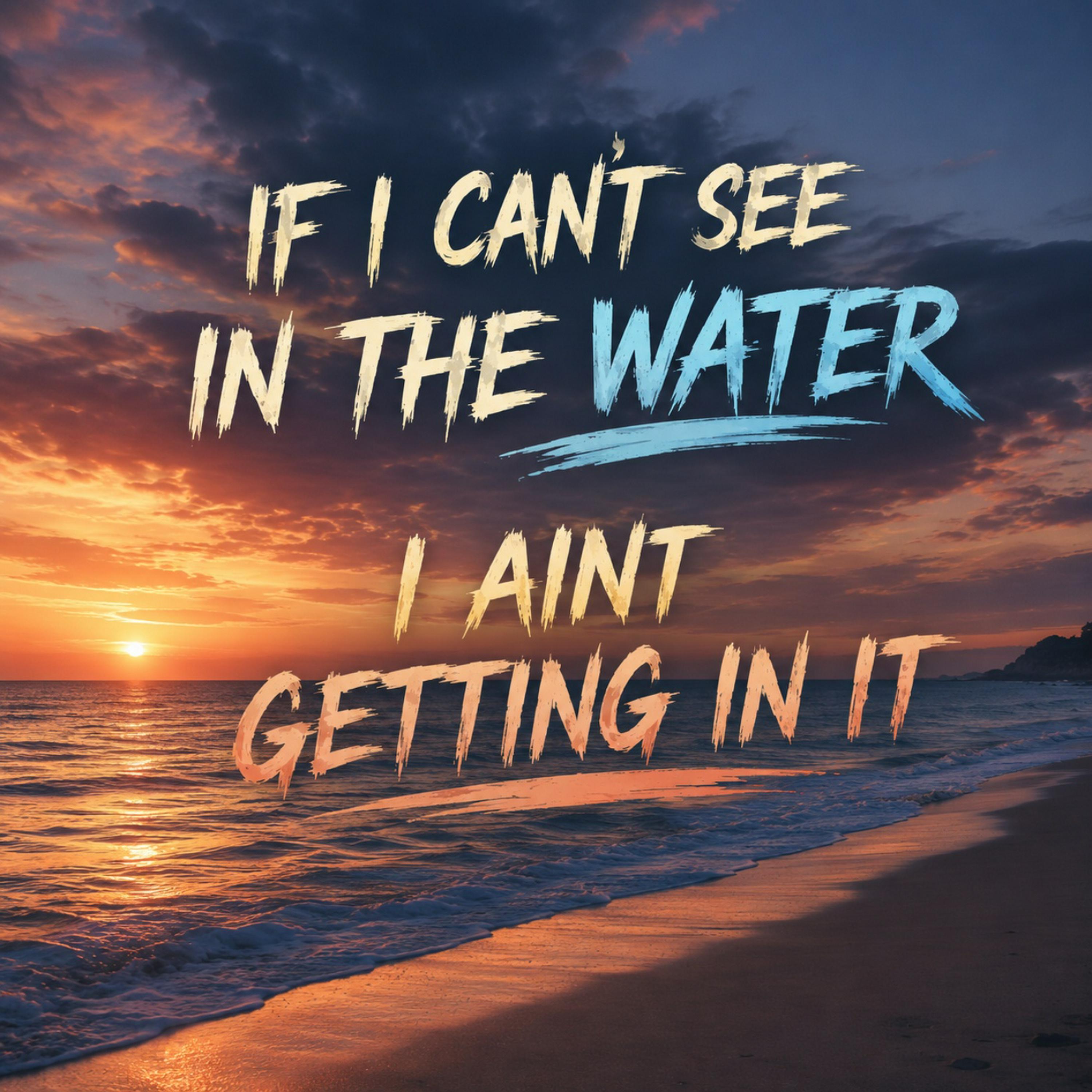 Релиз IF I CAN´T SEE IN THE WATER I AINT GETTING IN IT