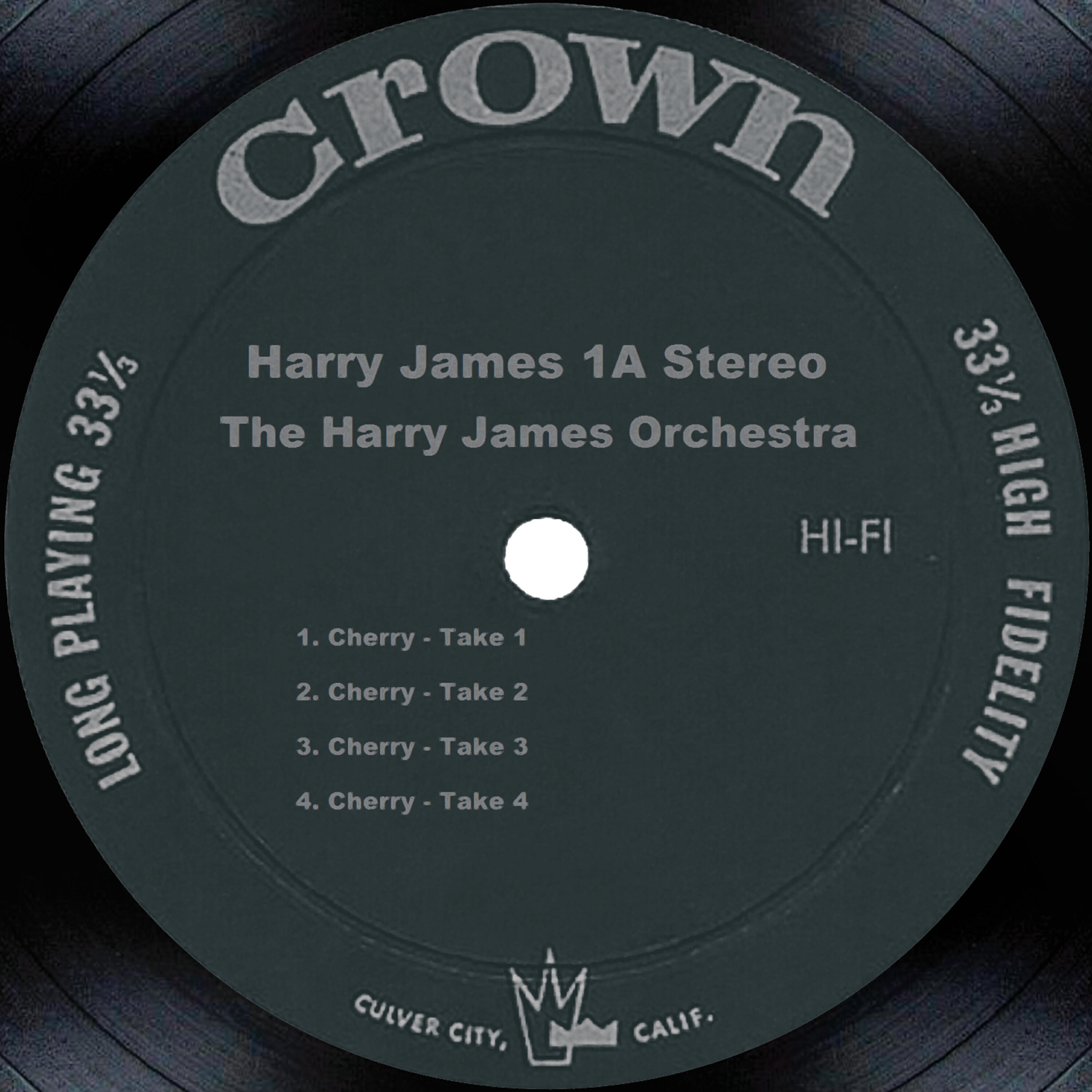 Релиз Harry James 1A Stereo
