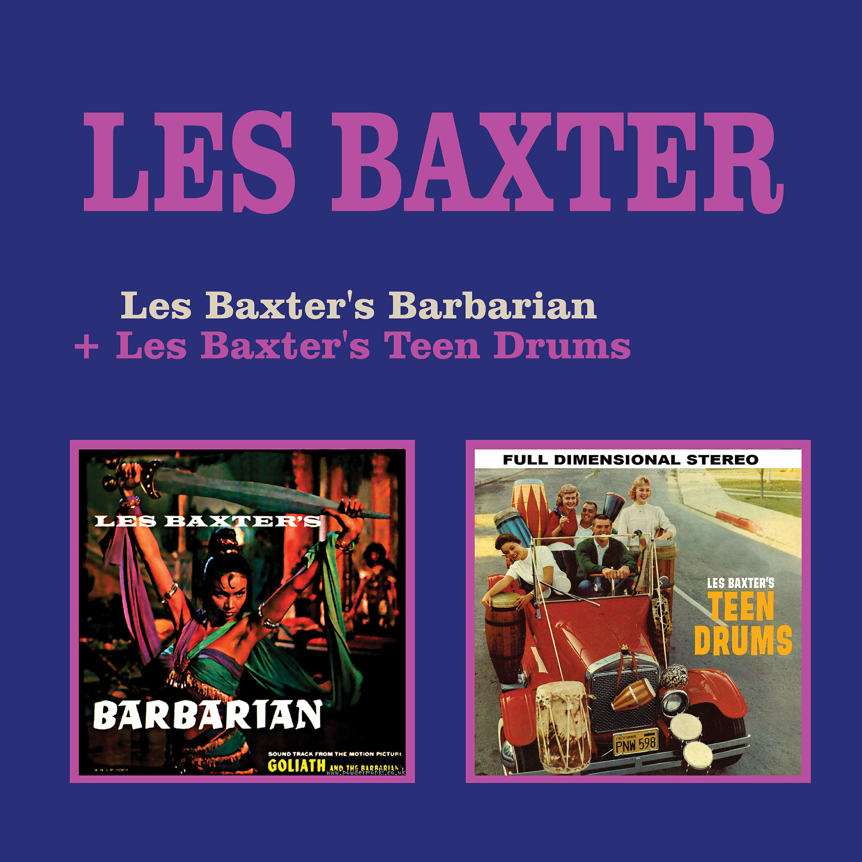 Релиз Les Baxter's Barbarian + Les Baxter's Teen Drums