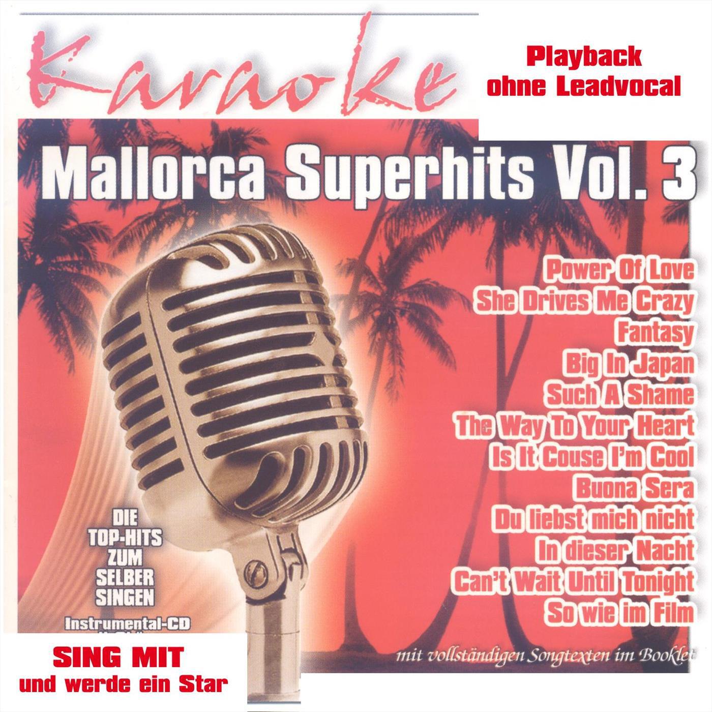 Релиз Mallorca Superhits Vol. 3 - Karaoke