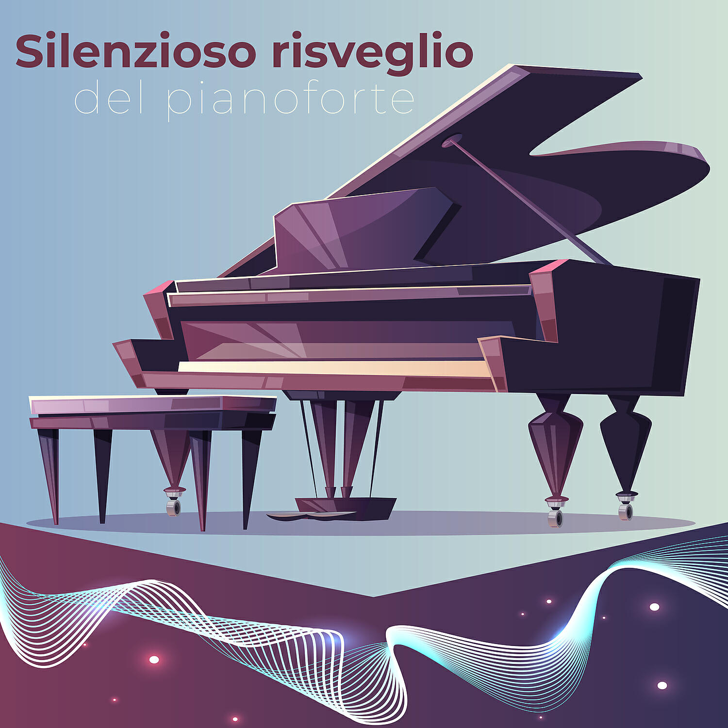 Релиз Silenzioso risveglio del pianoforte: Modo pacifico, Primi momenti romantici, Cafe paradiso sfondo