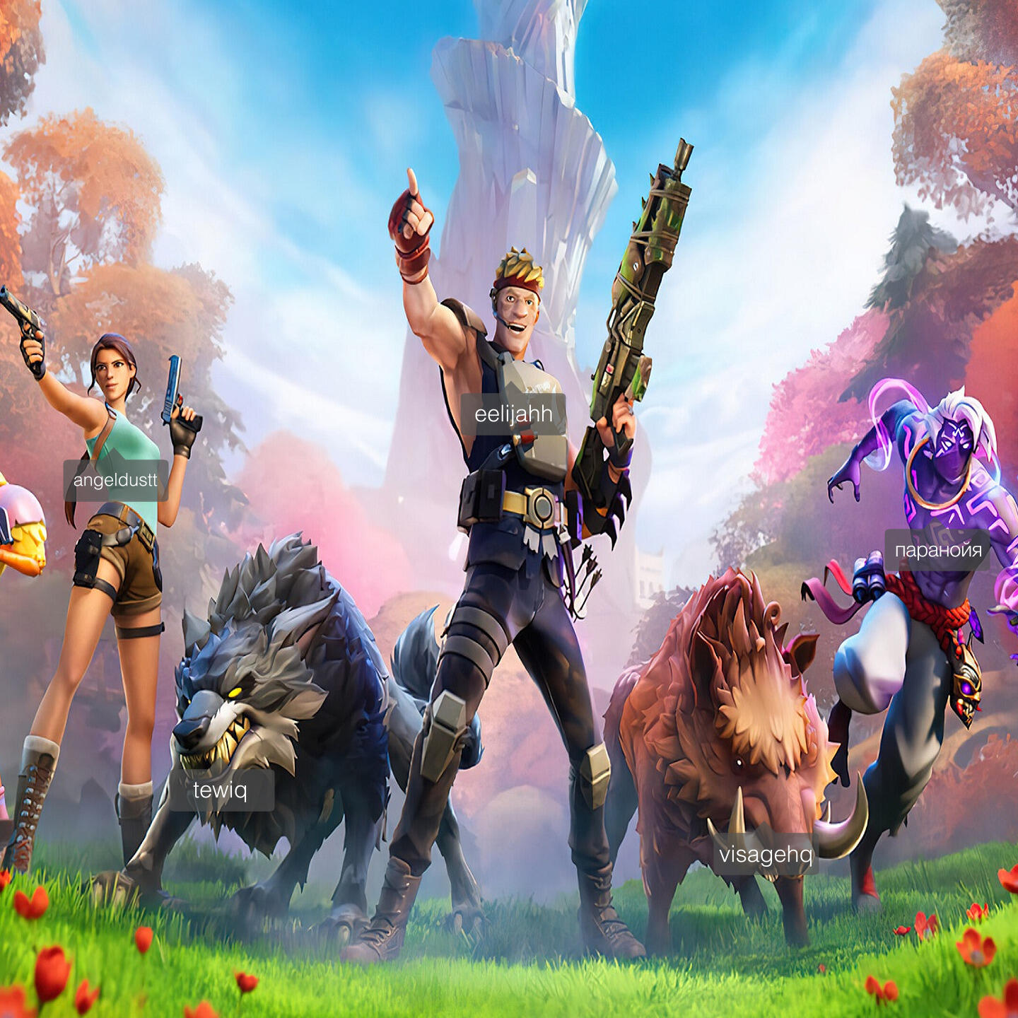 эщкерегенг, eelijahh, visagehq, Паранойя, tewiq, angeldustt - фортик