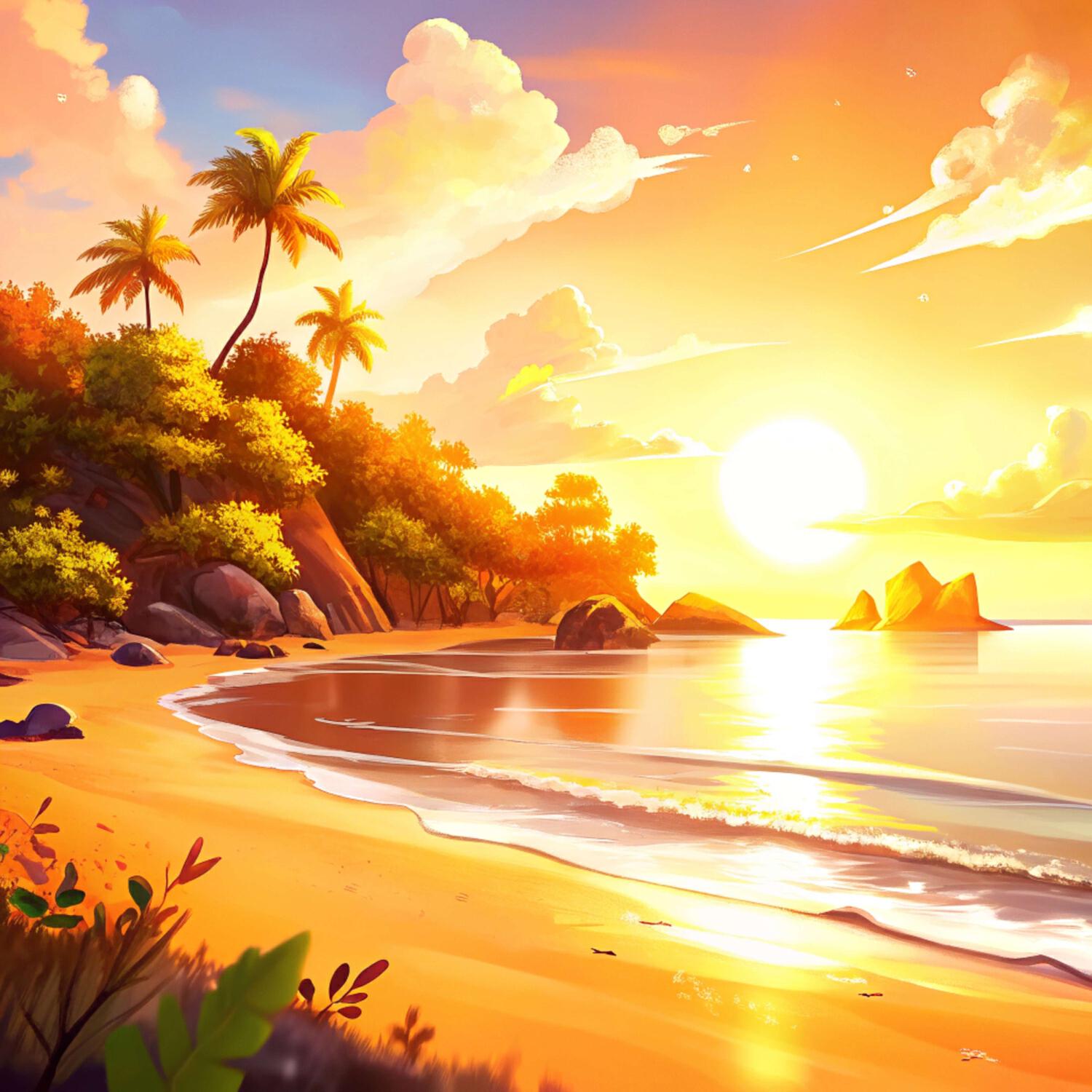 Релиз Walk Along the Evening Beach