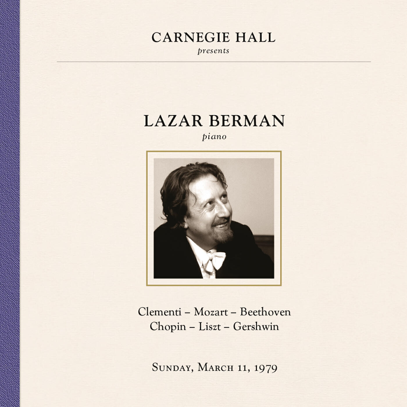 Релиз Lazar Berman at Carnegie Hall, New York City, March 11, 1979