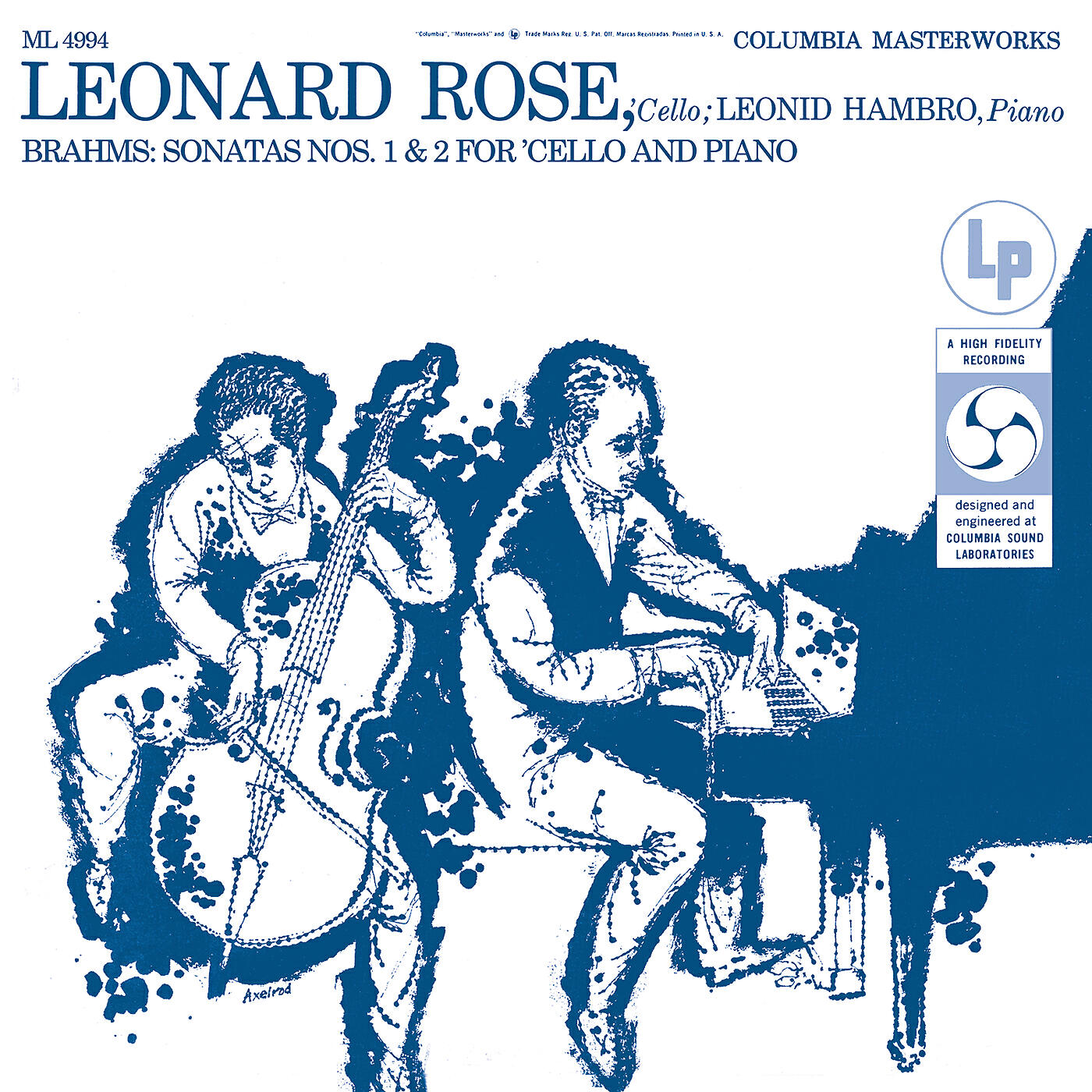 Релиз Brahms: Cello Sonata No. 1, Op. 38 & Cello Sonata No. 2, Op. 99 ((Remastered))