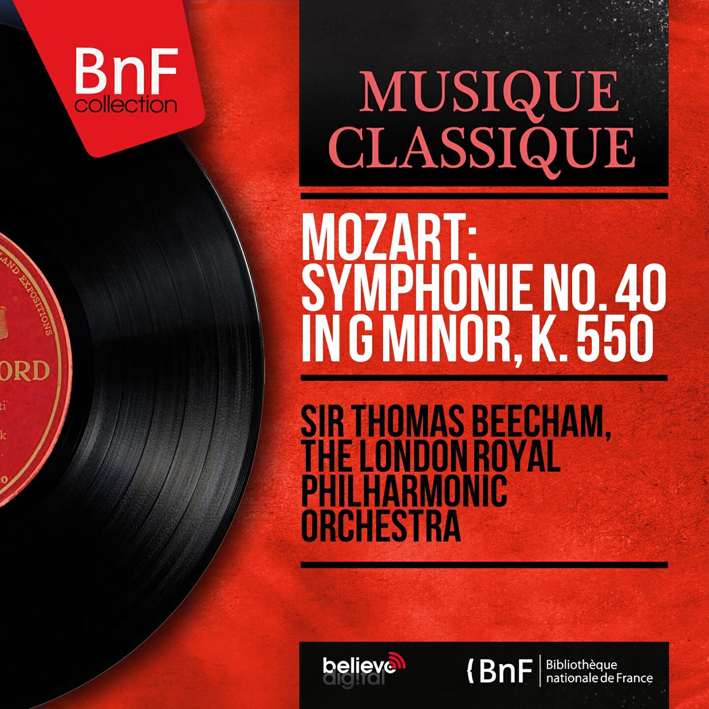 Релиз Mozart: Symphonie No. 40 in G Minor, K. 550 (Mono Version)