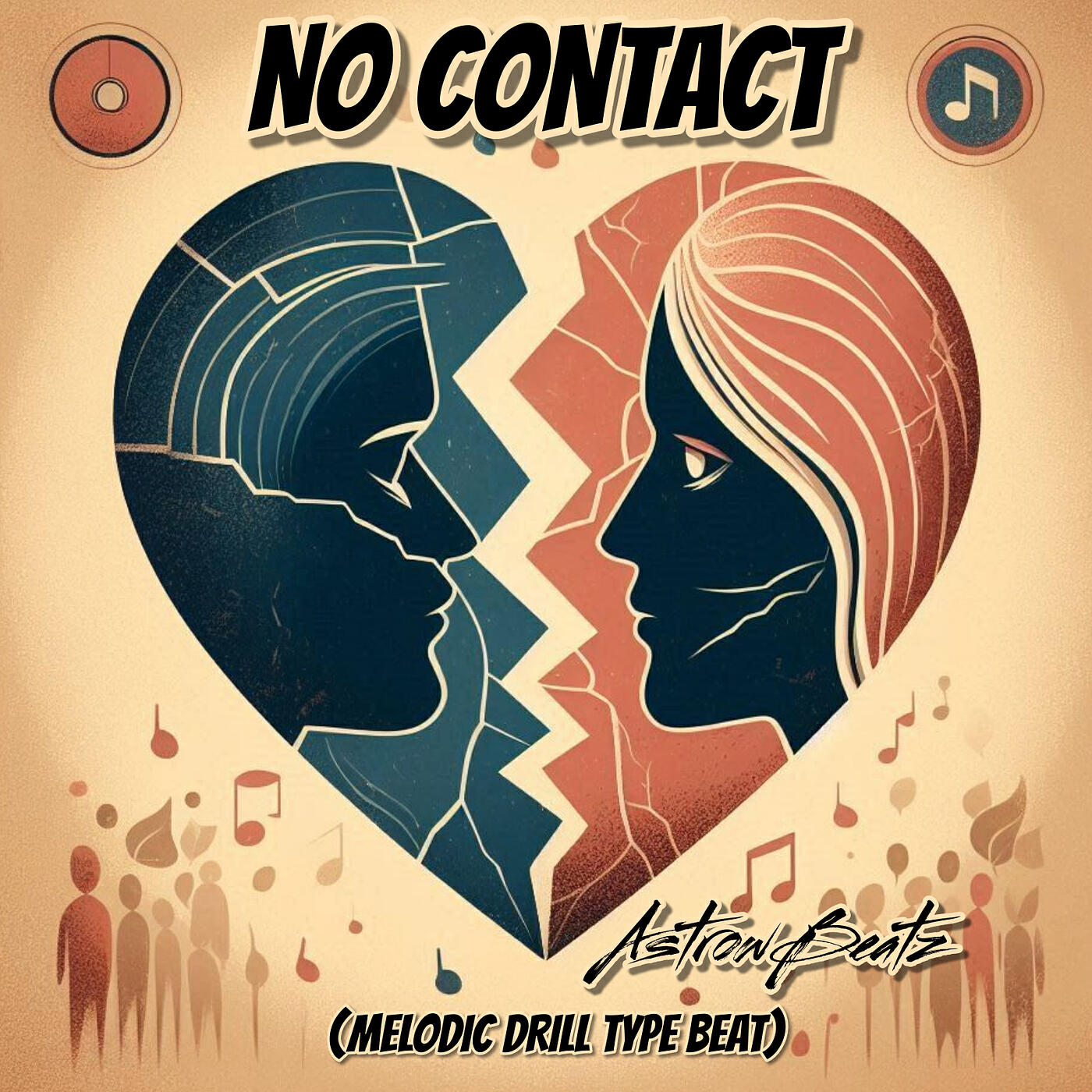 Релиз No Contact (Melodic Drill Type Beat)