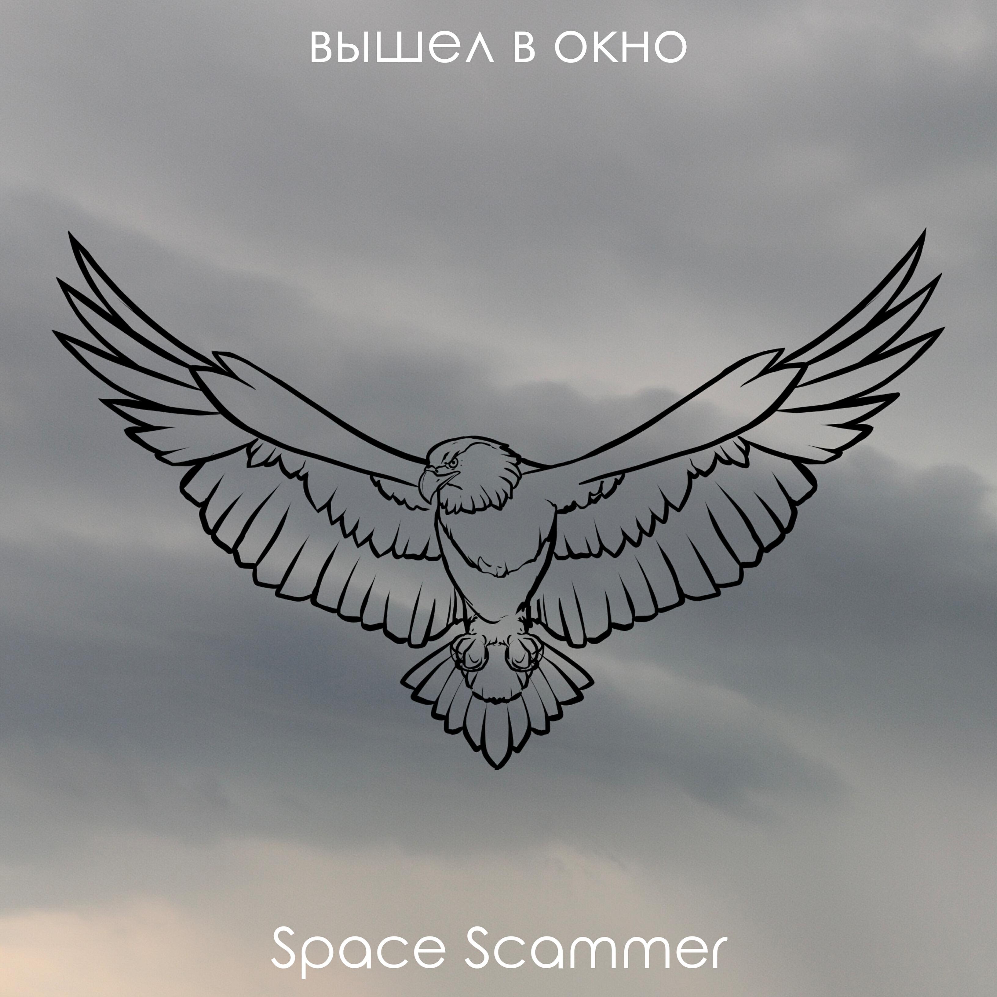 вышел в окно