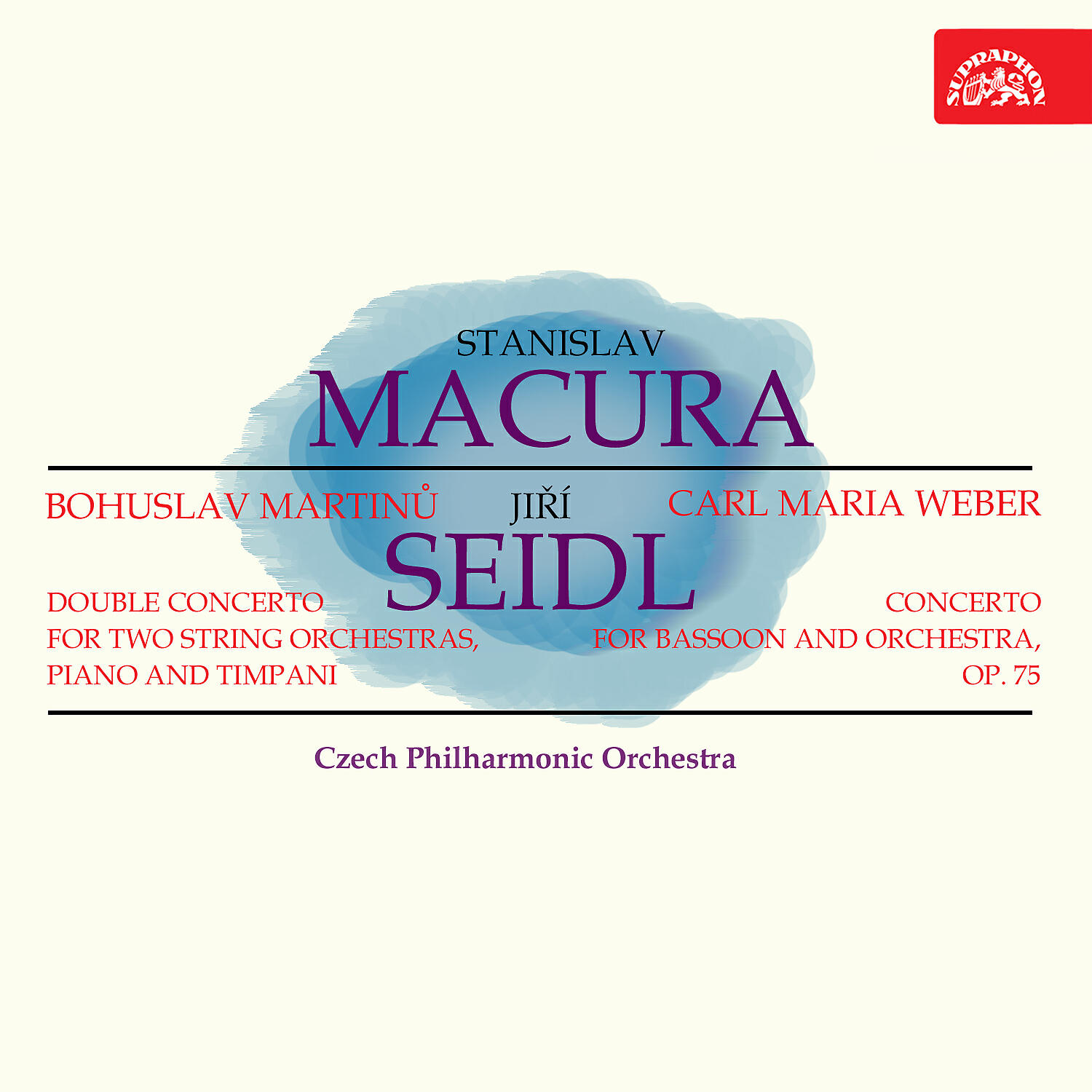 Релиз Martinů: Double Concerto for Two String Orchestras, Piano and Timpani – Weber: Concerto for Bassoon and Orchestra, Op. 75