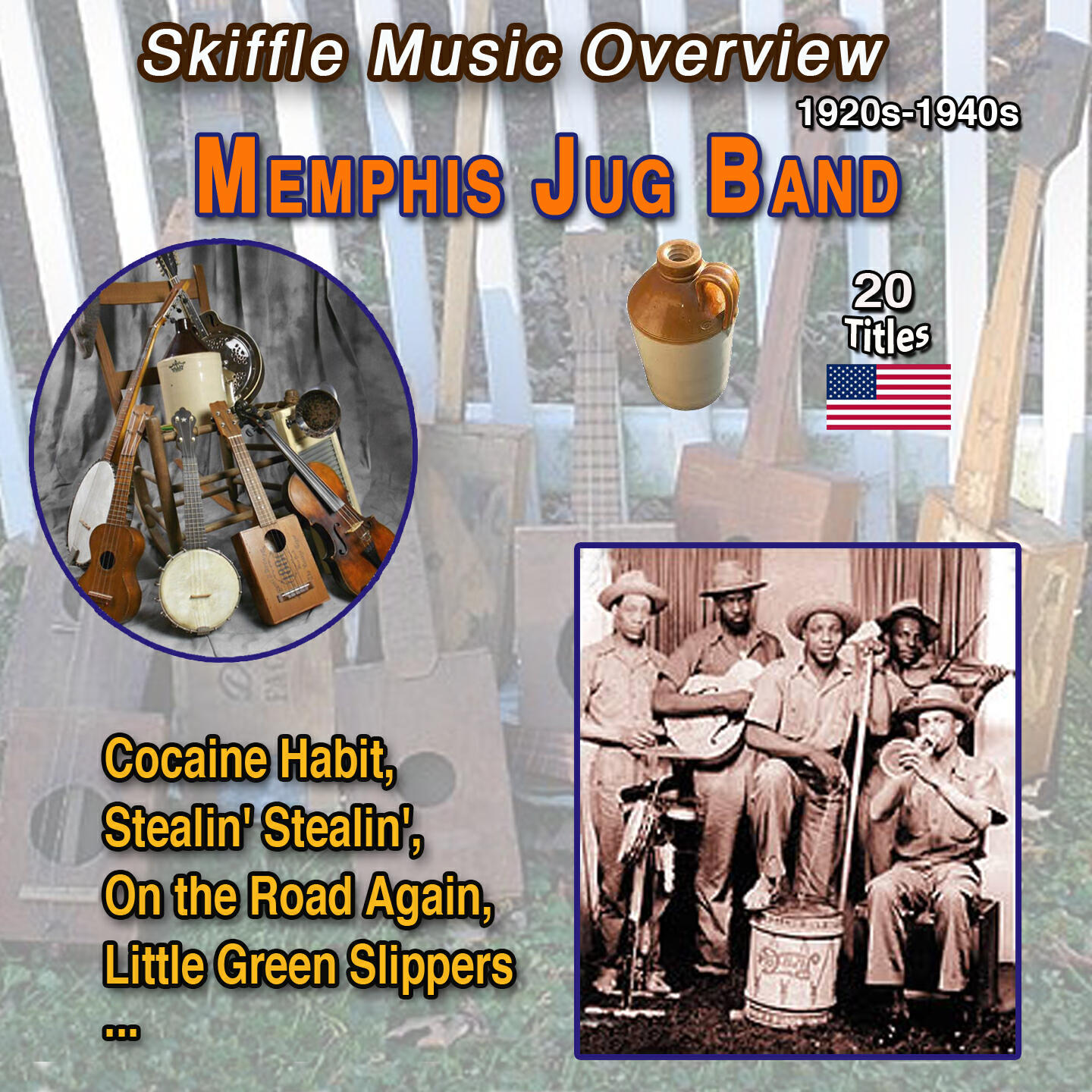 Релиз Skiffle Music Overview USA - 1920s-1940s Memphis Jug Band